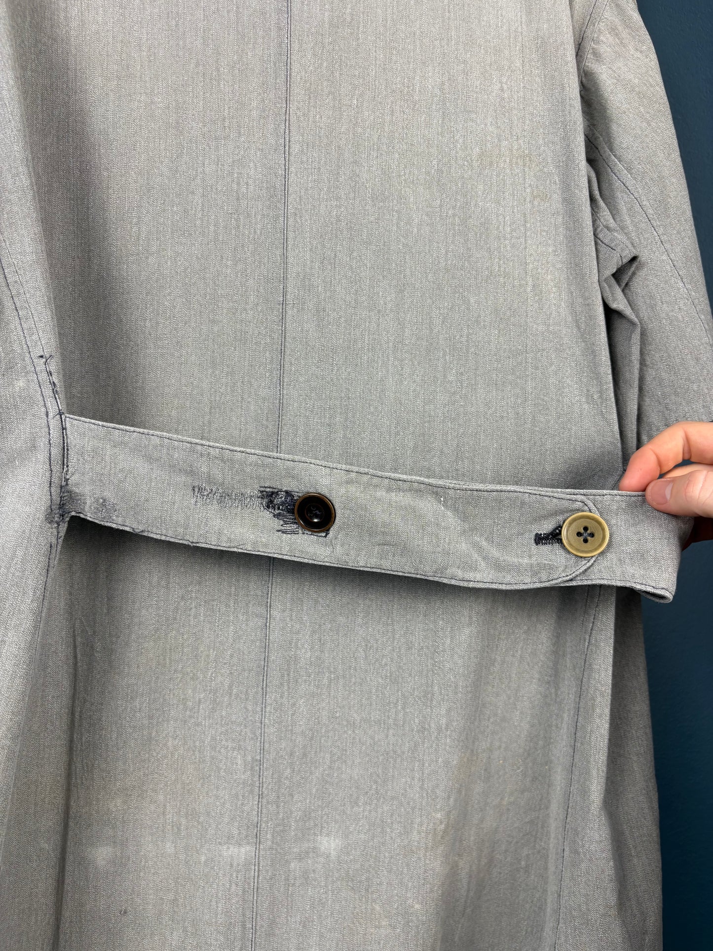 True Vintage 1940/50s Homemade Repairs French Work Jacket (M)