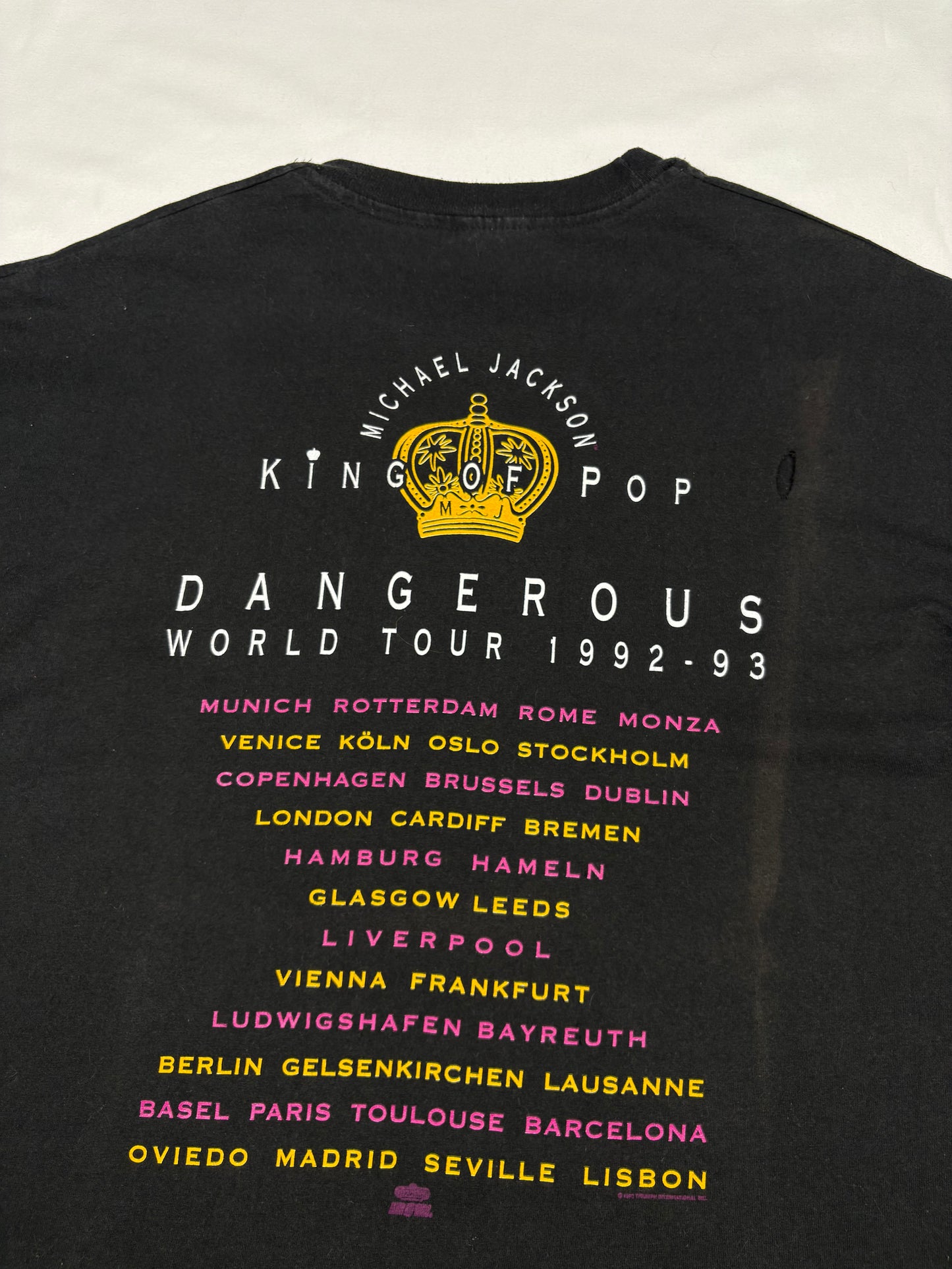 Vintage Michael Jackson 1992 World Tour Graphic Tee (XL)