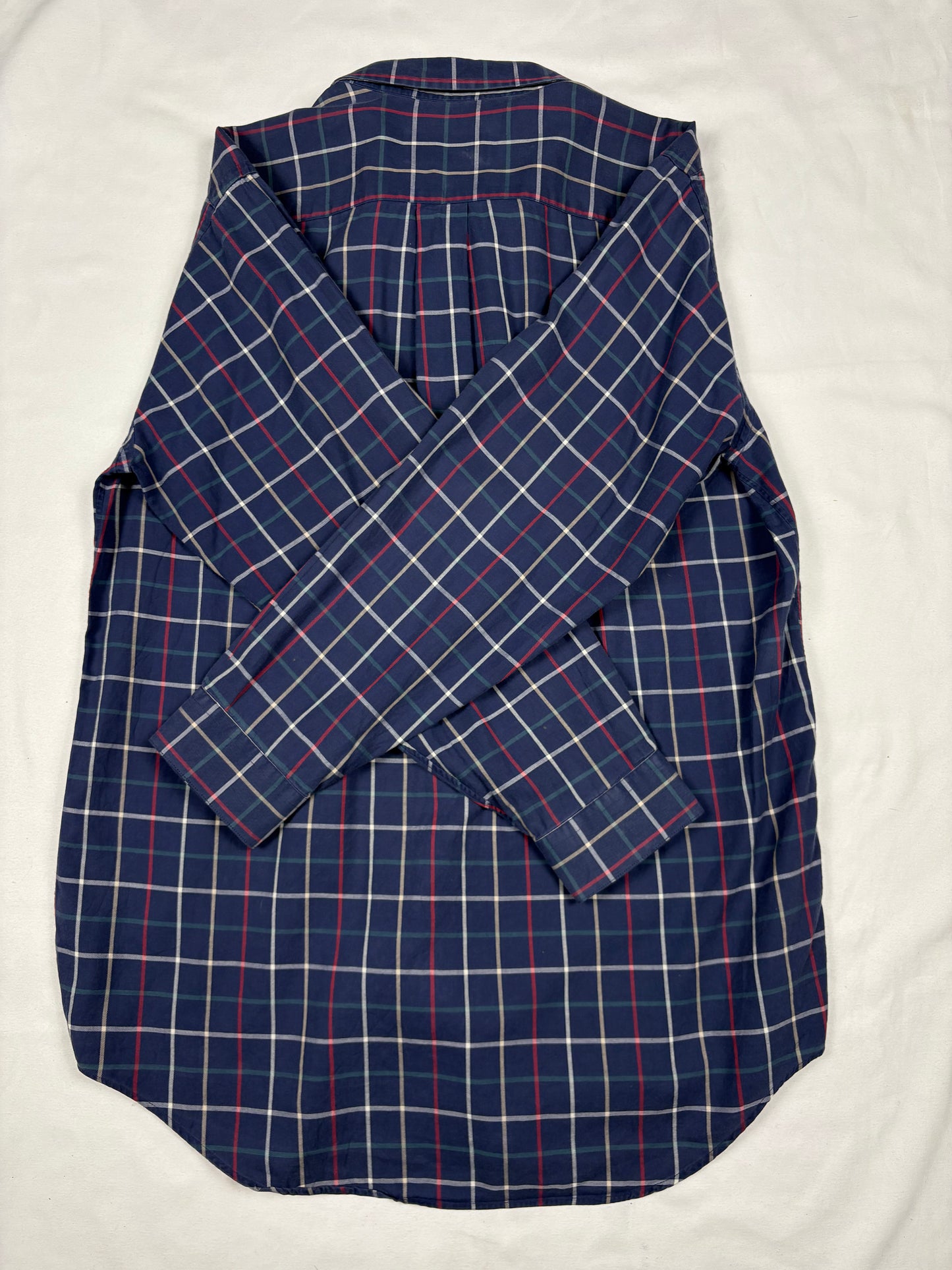 Vintage Burberry Classic Nova Check Navy Shirt (M)