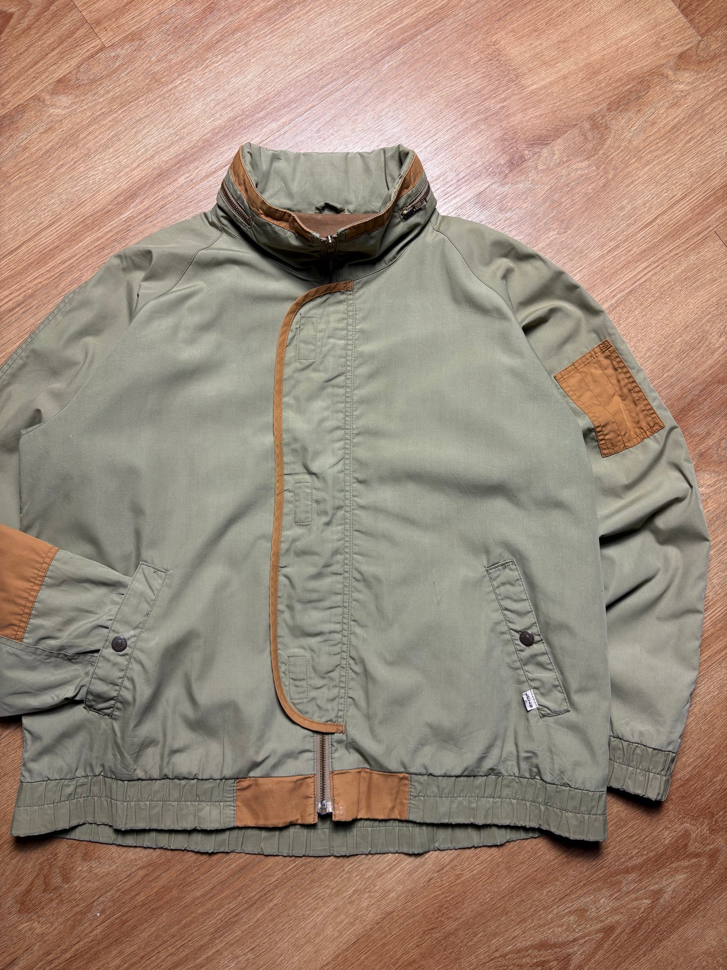 Levi's 90s Military Green Canvas Light Zip-up Jacket (L)
