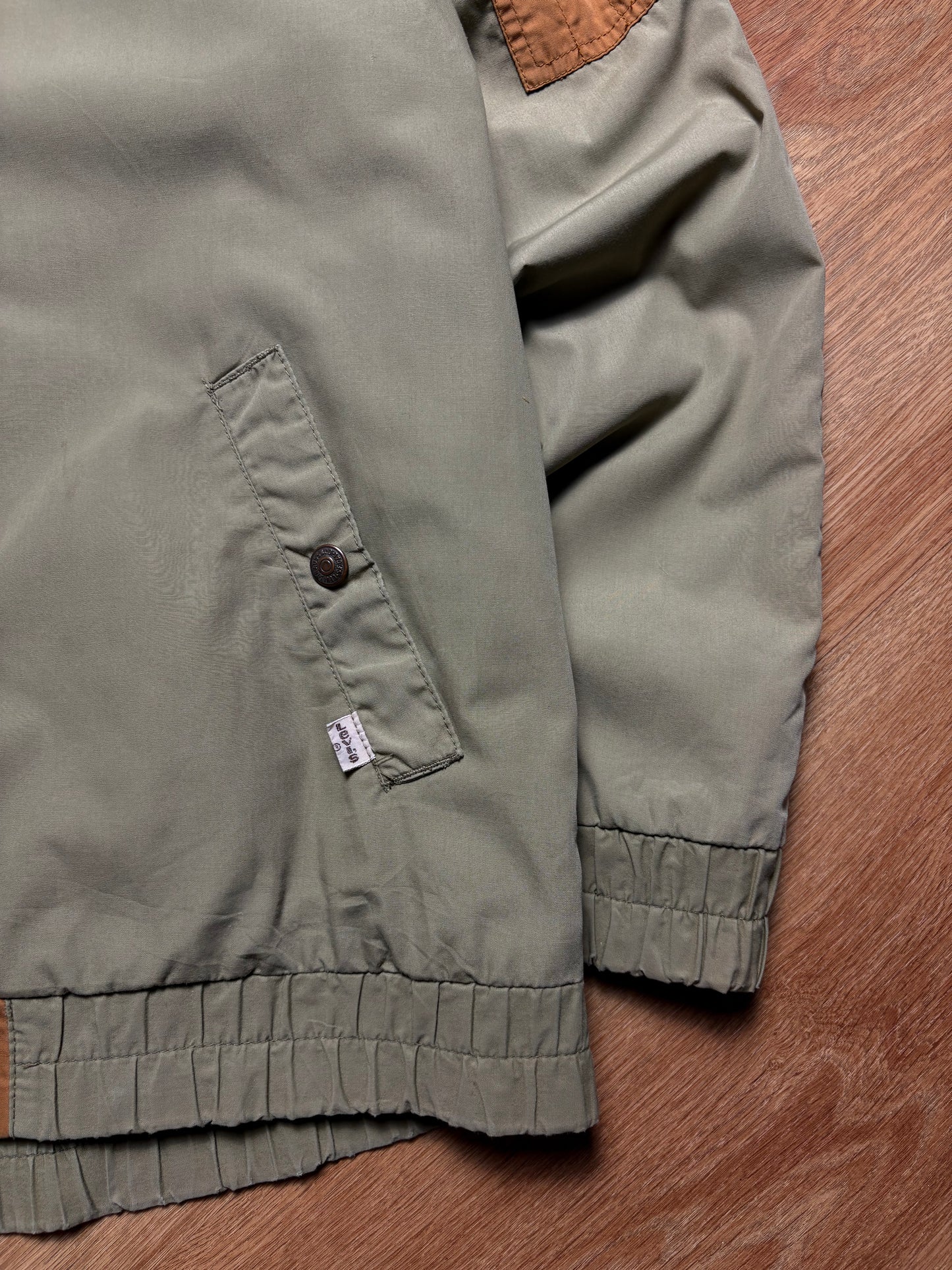 Levi's 90s Military Green Canvas Light Zip-up Jacket (L)