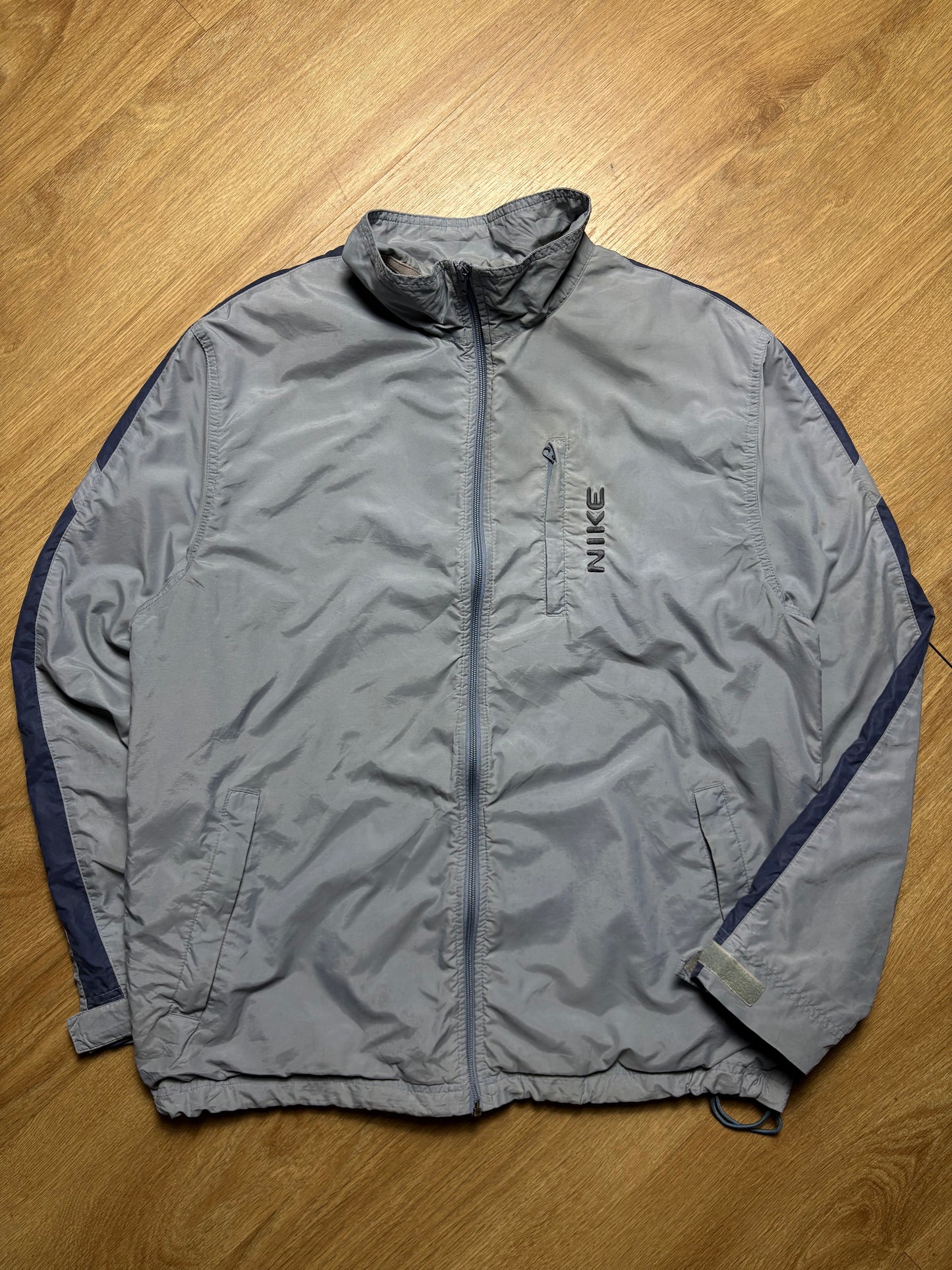 Nike 2000s Baby Blue + Navy Track Jacket (M)