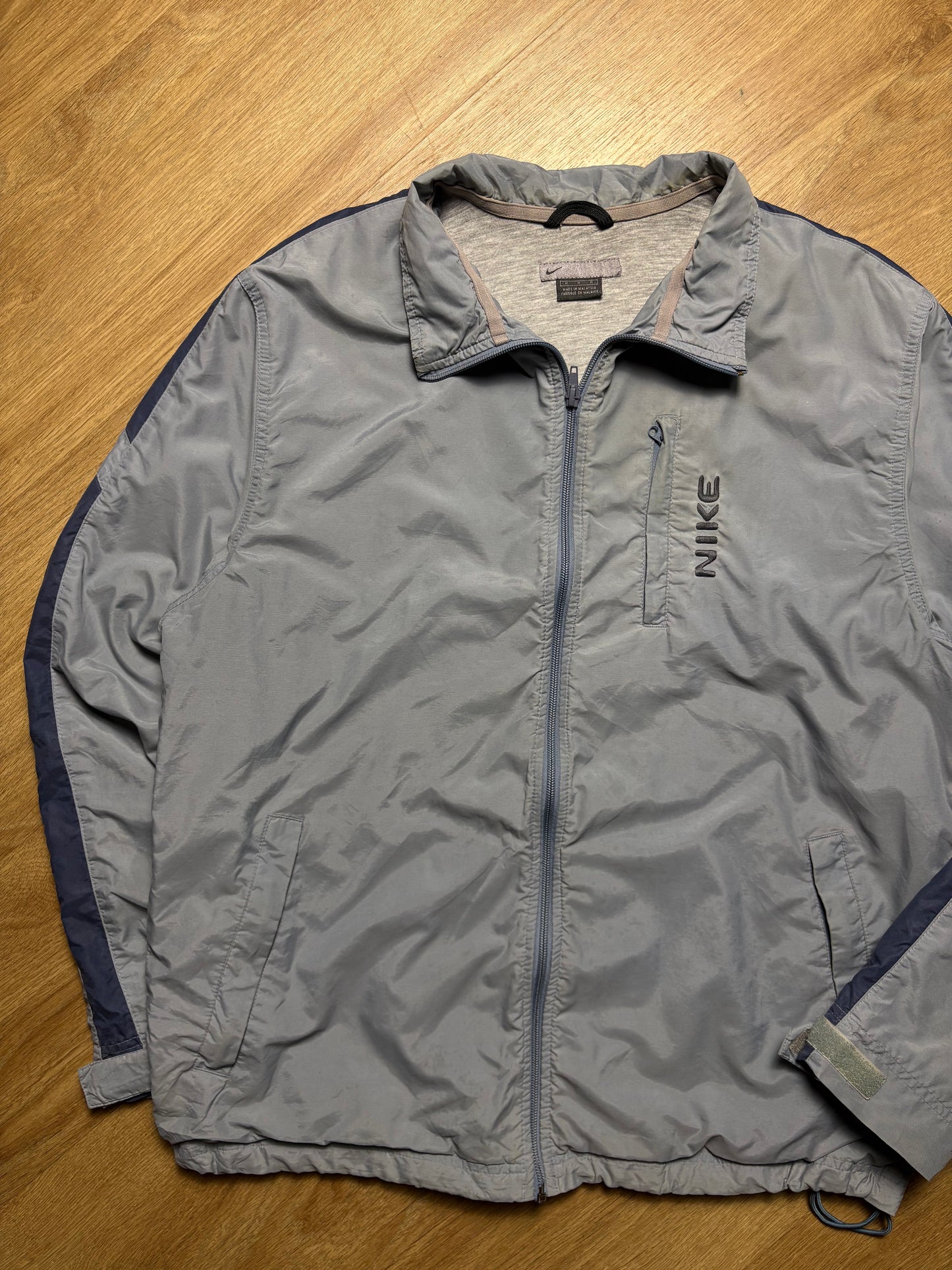 Nike 2000s Baby Blue + Navy Track Jacket (M)