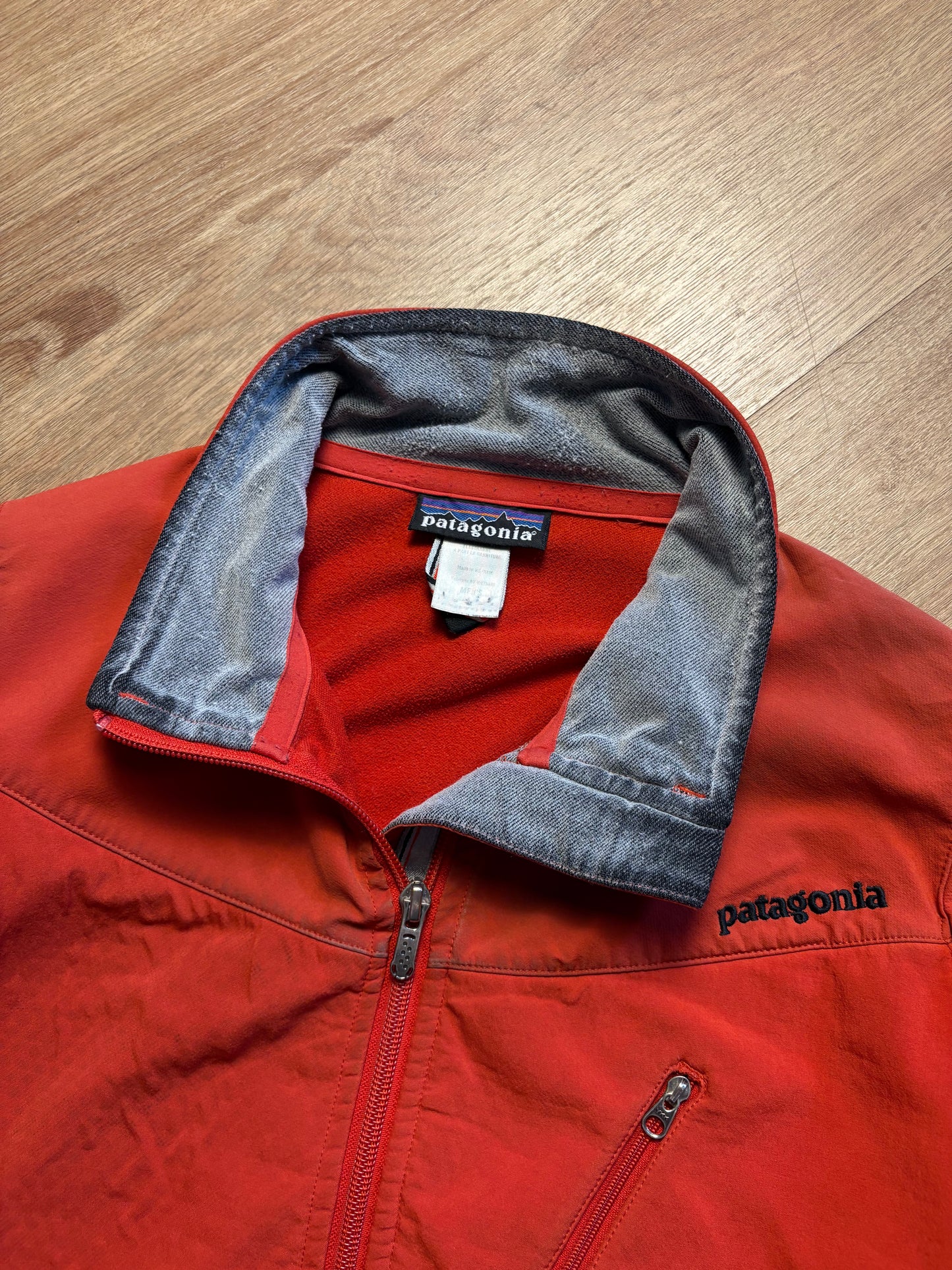Patagonia 90s Orange Soft Shell Outdoors Jacket (L)