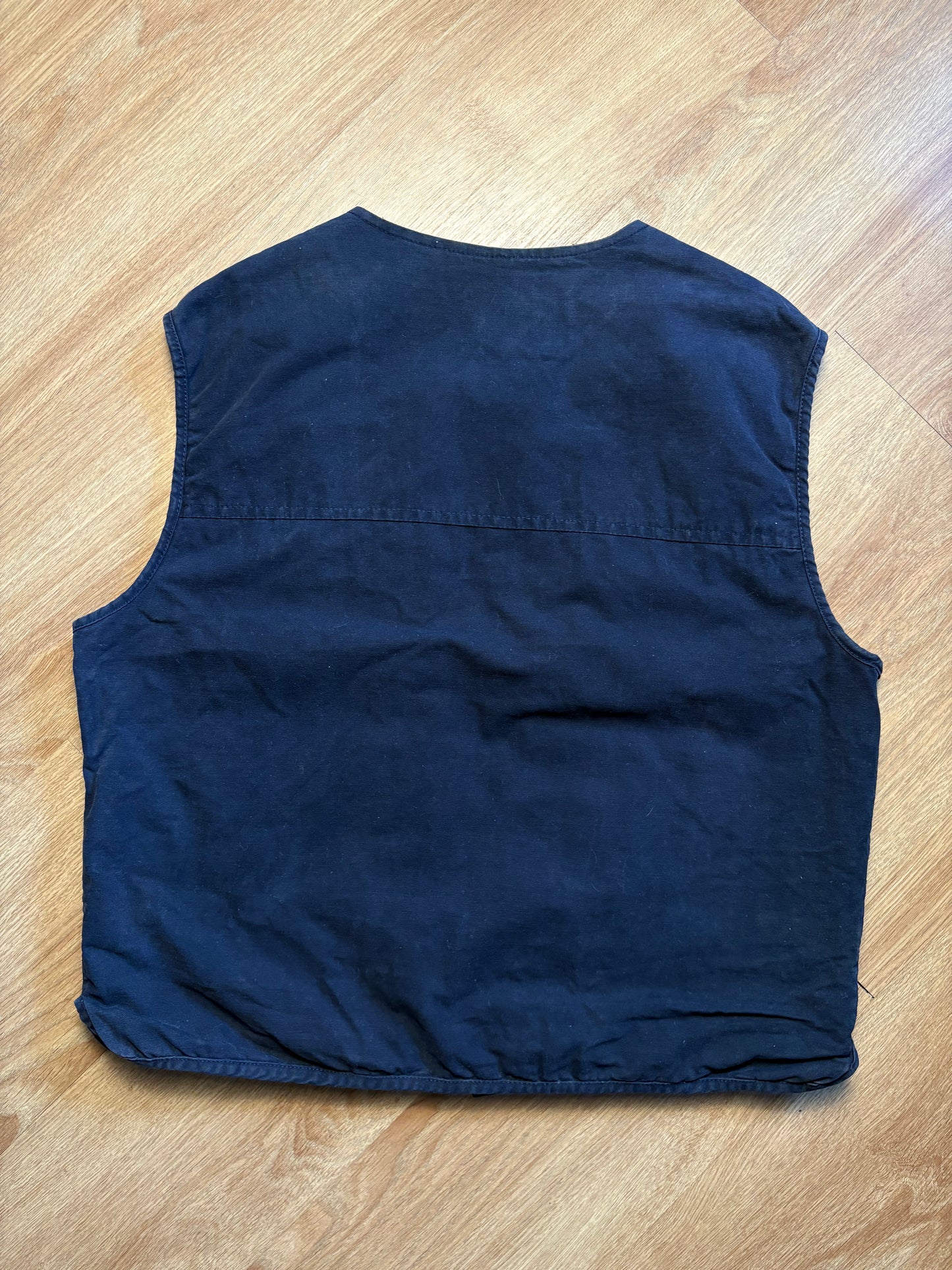 Zip Jeans & Co. 90s Technical Multi-pocket Canvas Vest (L)