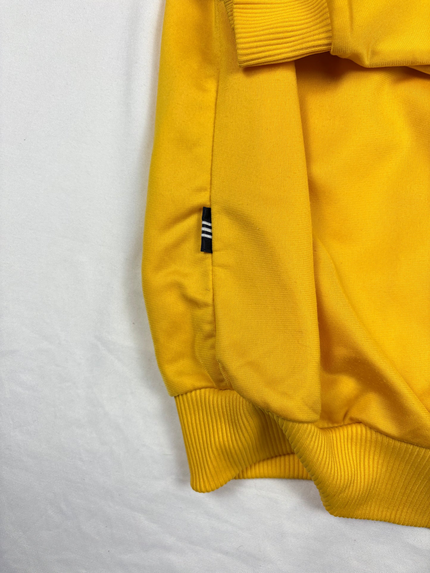 Vintage Adidas Three Stripes Yellow & Blue Track Jacket (women's M)