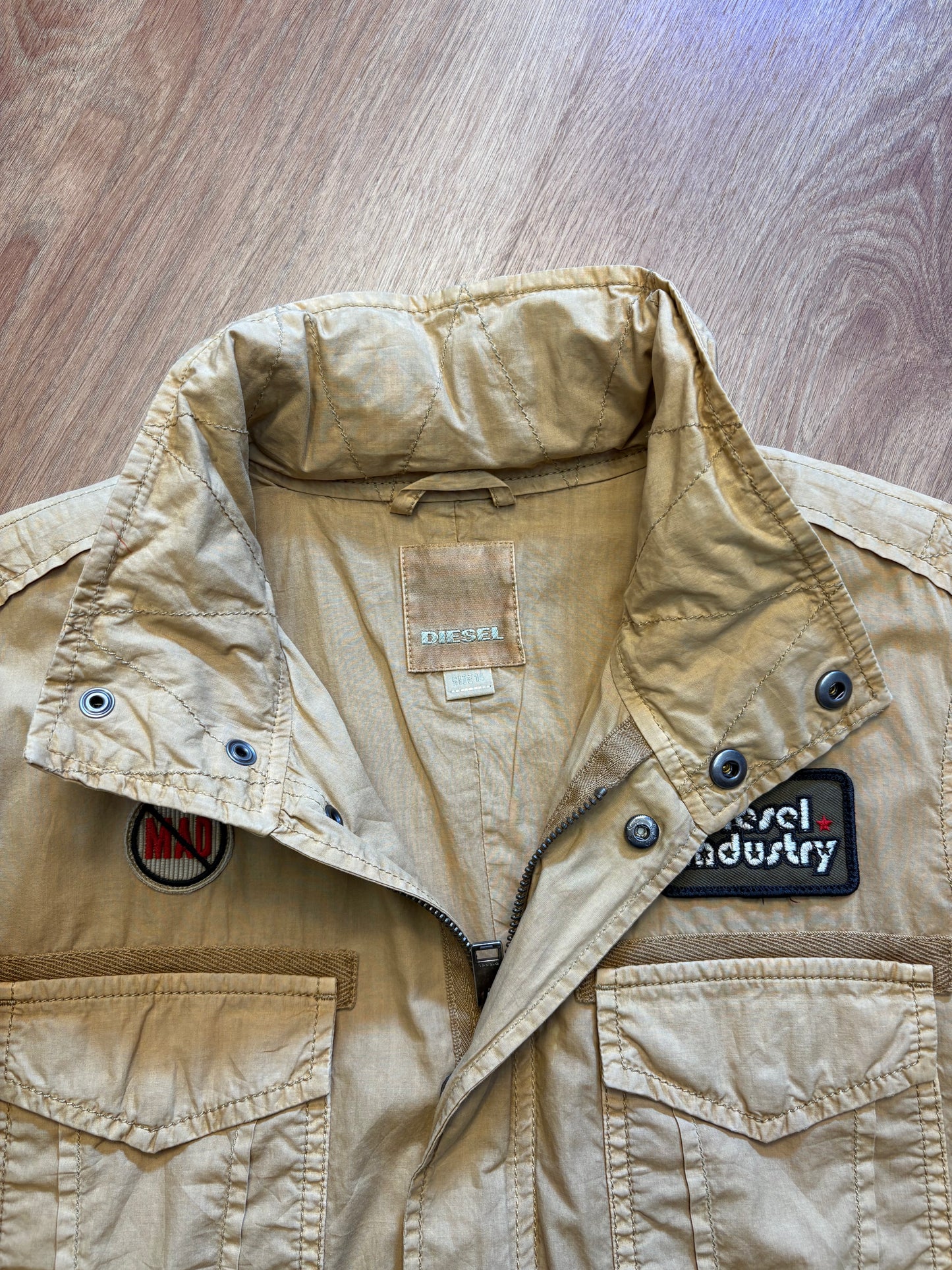 Diesel Industry 2000s Beige Work Jacket (women's S)