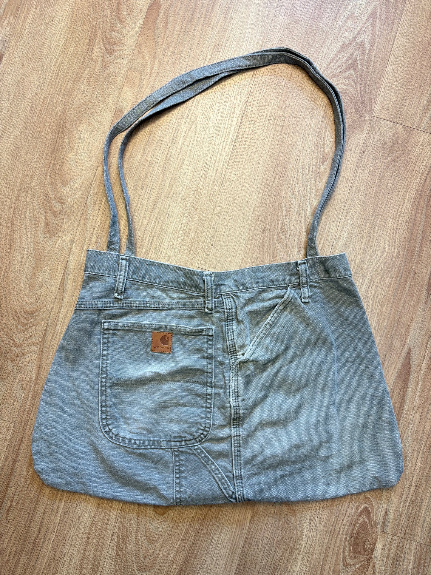 Carhartt Reworked Cargo Pocket Khaki Tote Bag