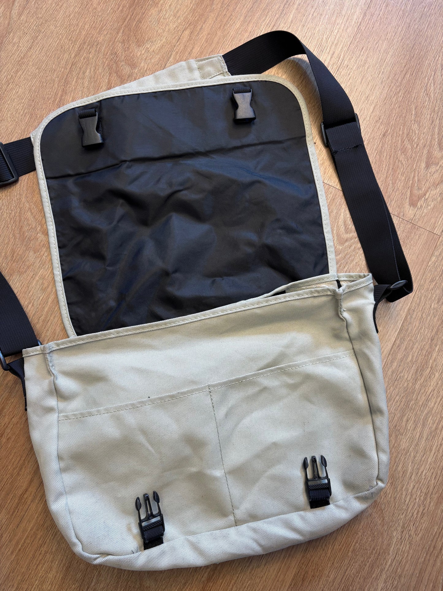 Diesel Industry Beige Messenger Cross-Body Bag