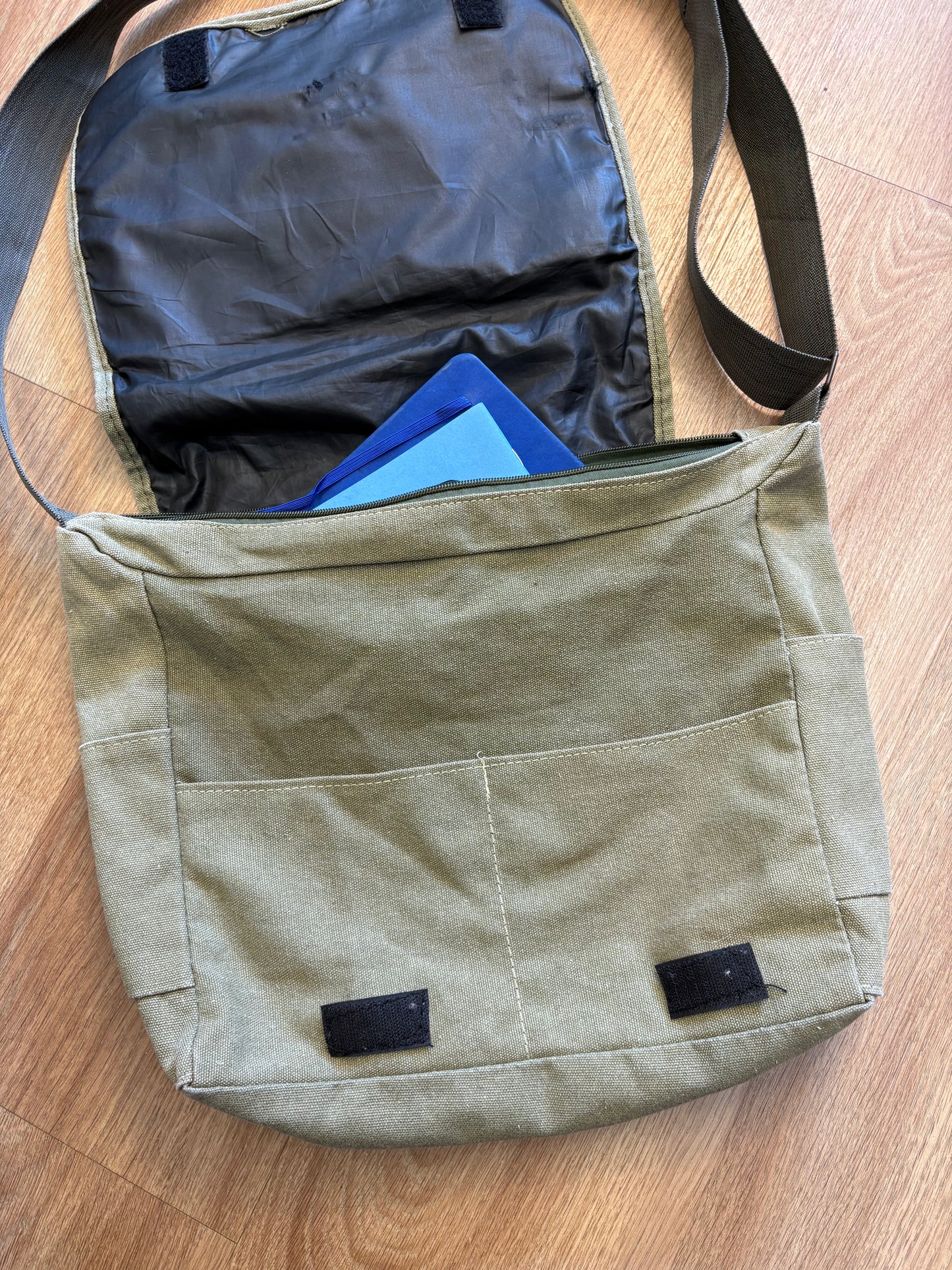 Diesel Industry Khaki Messenger Cross-Body Bag