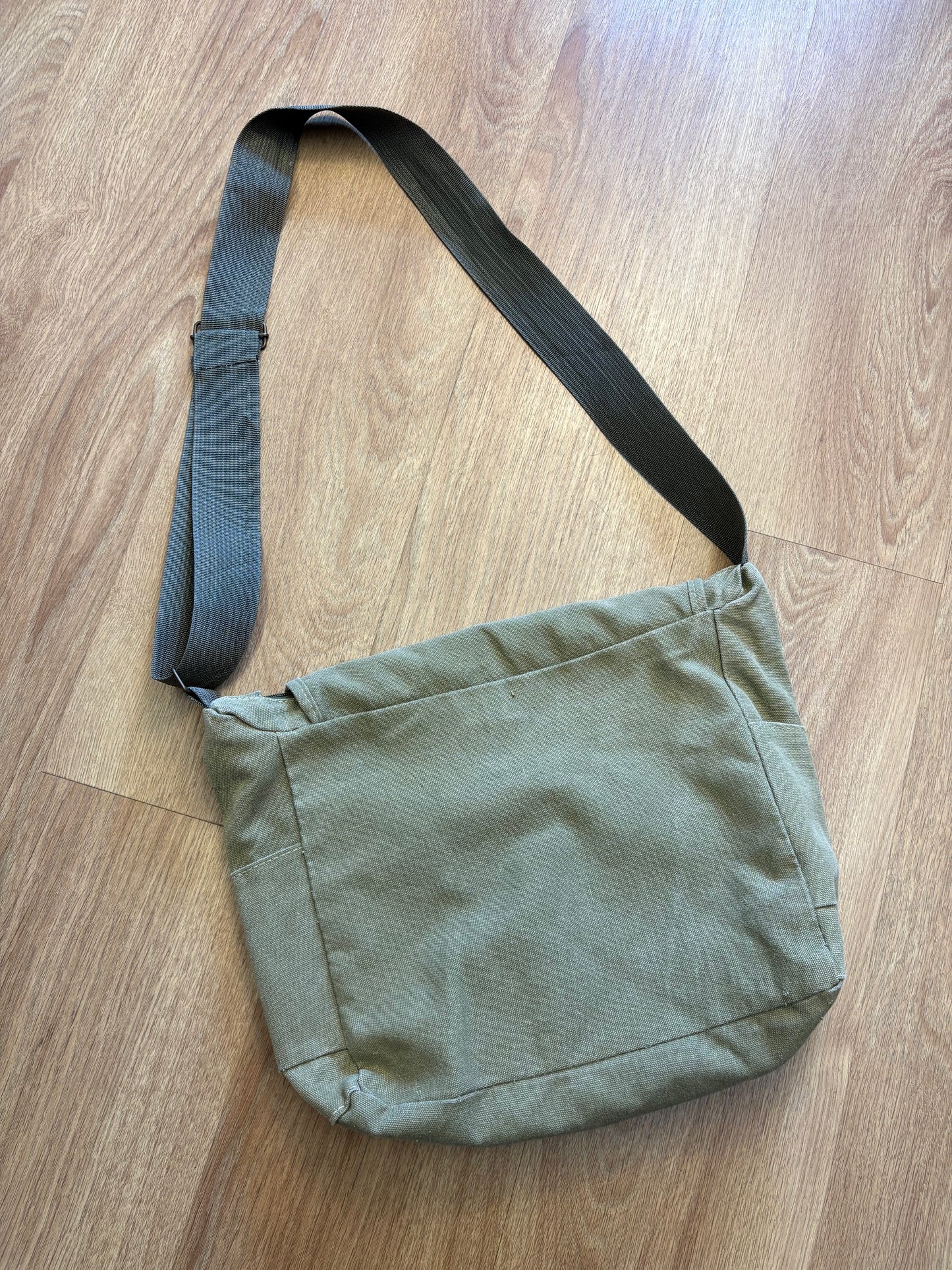 Diesel Industry Khaki Messenger Cross-Body Bag