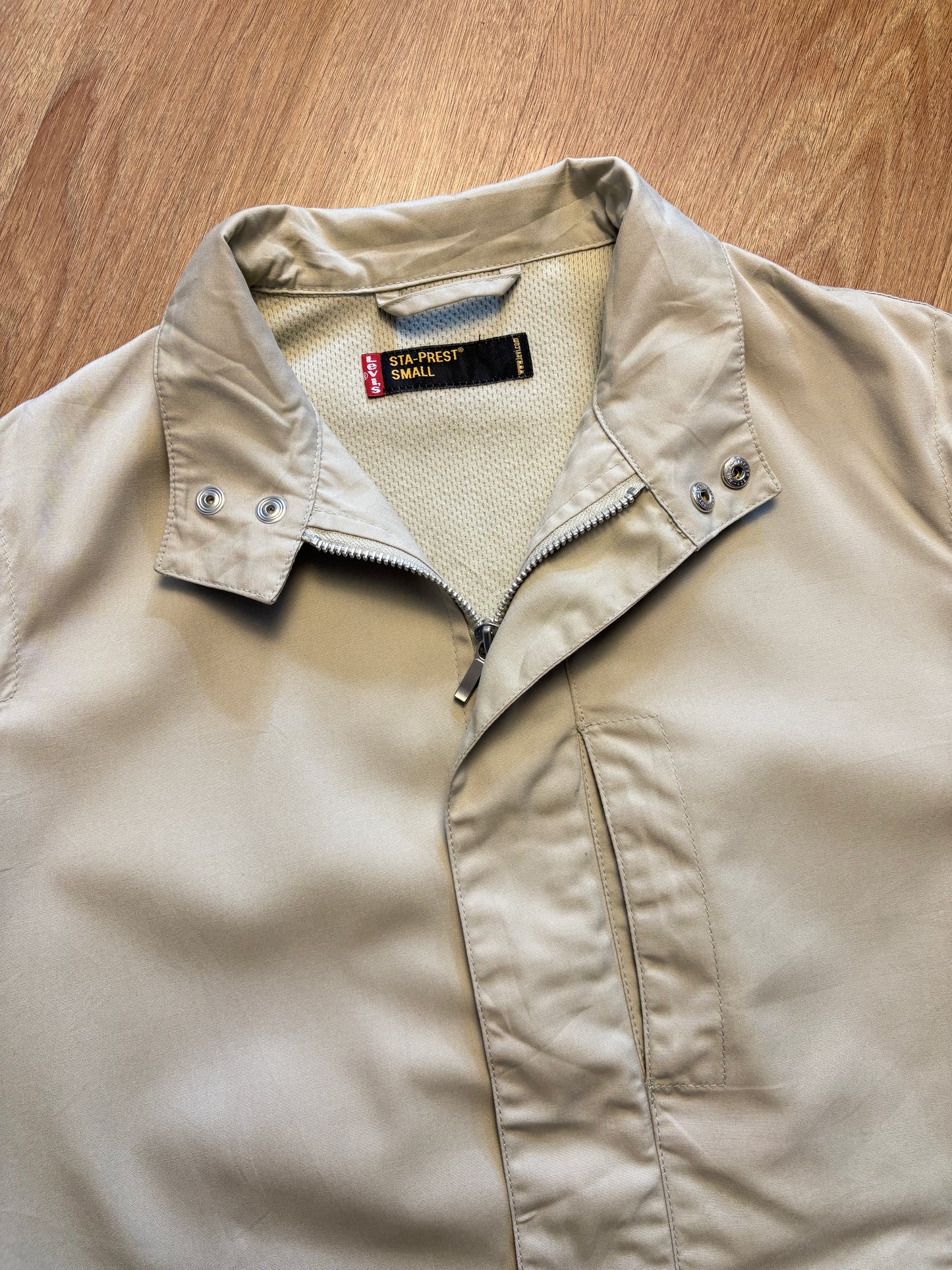 Levi's Sta-Prest 90s Cream Harrington Jacket (S)