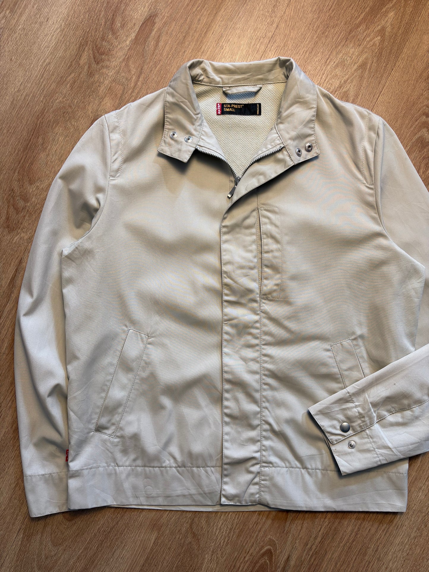 Levi's Sta-Prest 90s Cream Harrington Jacket (S)