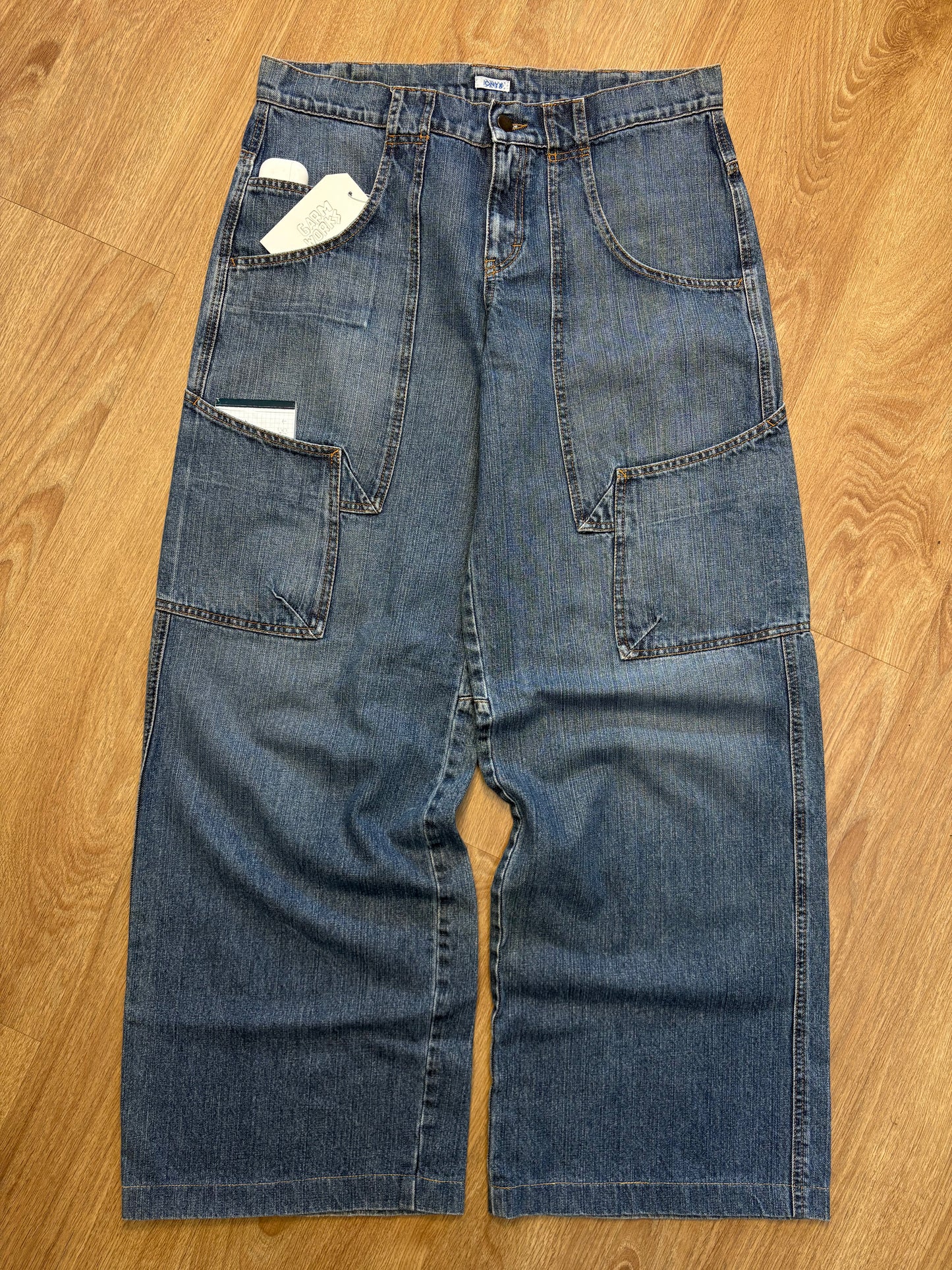 Onyx Denim 90s Super Baggy Carpenter Denim Jeans (32x32)
