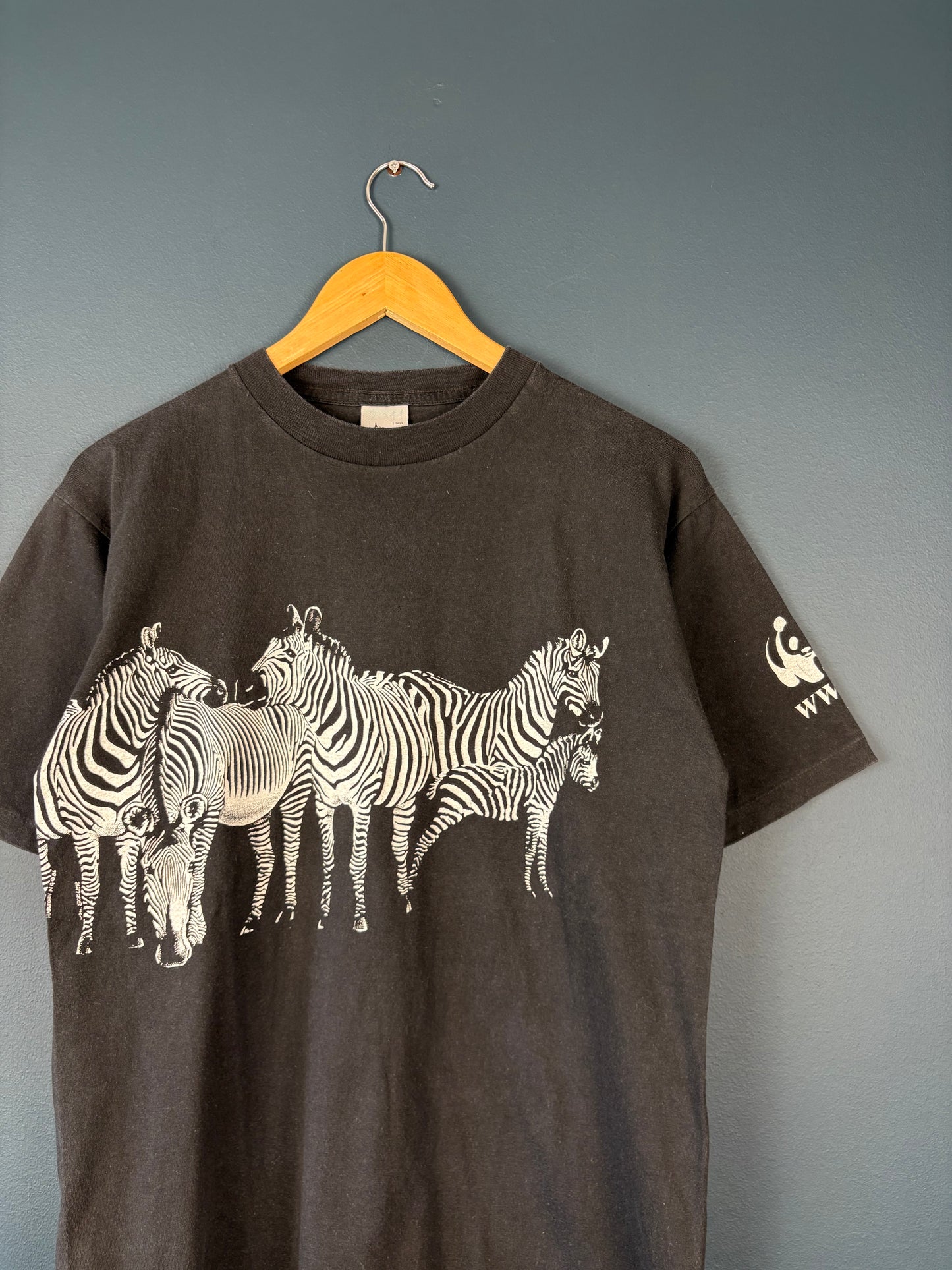 Vintage WWF Animals 90s Zedbra Black Tee (S)