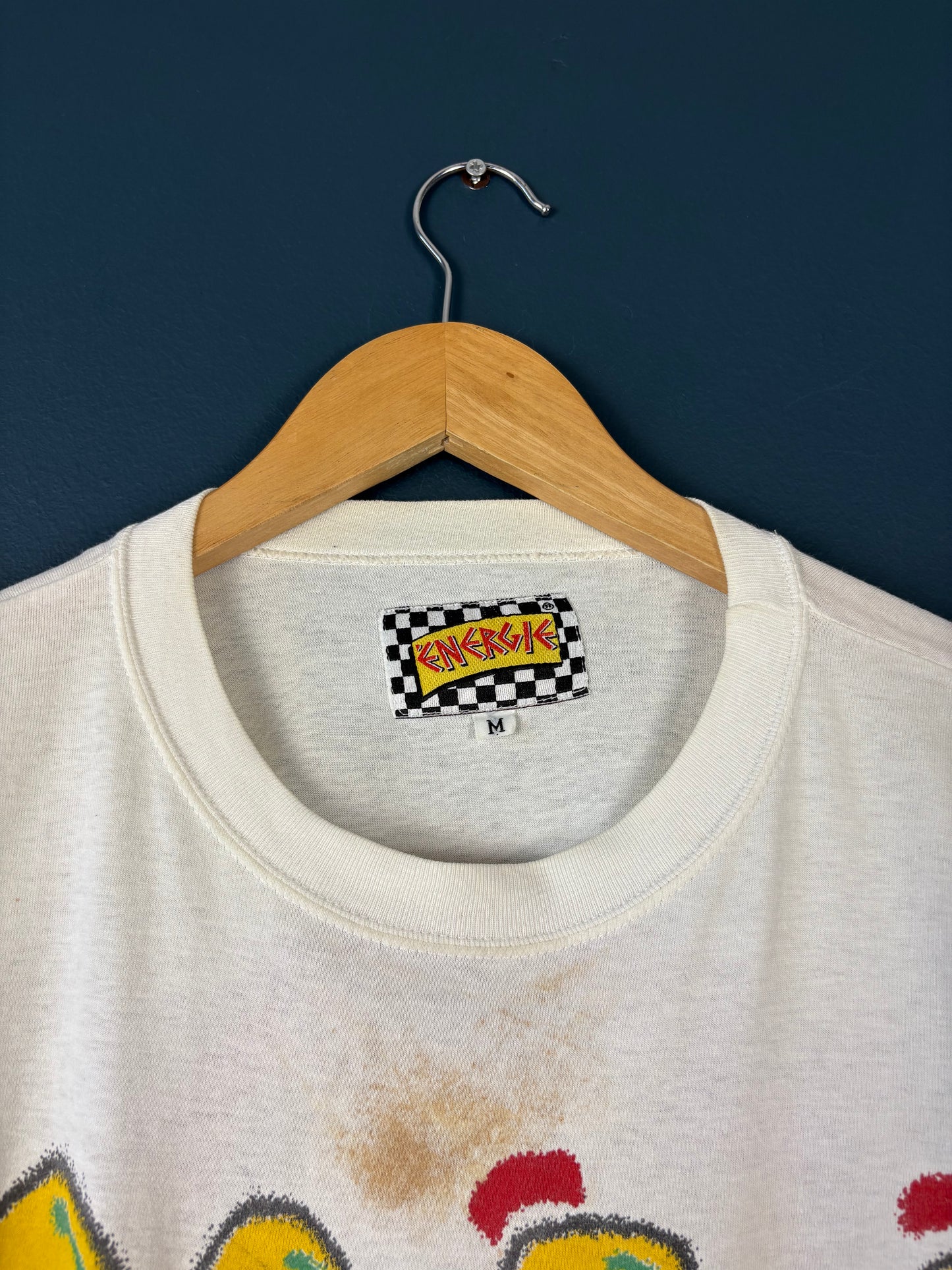 Vintage ENERGIE Graff White Pocket Tee (M)