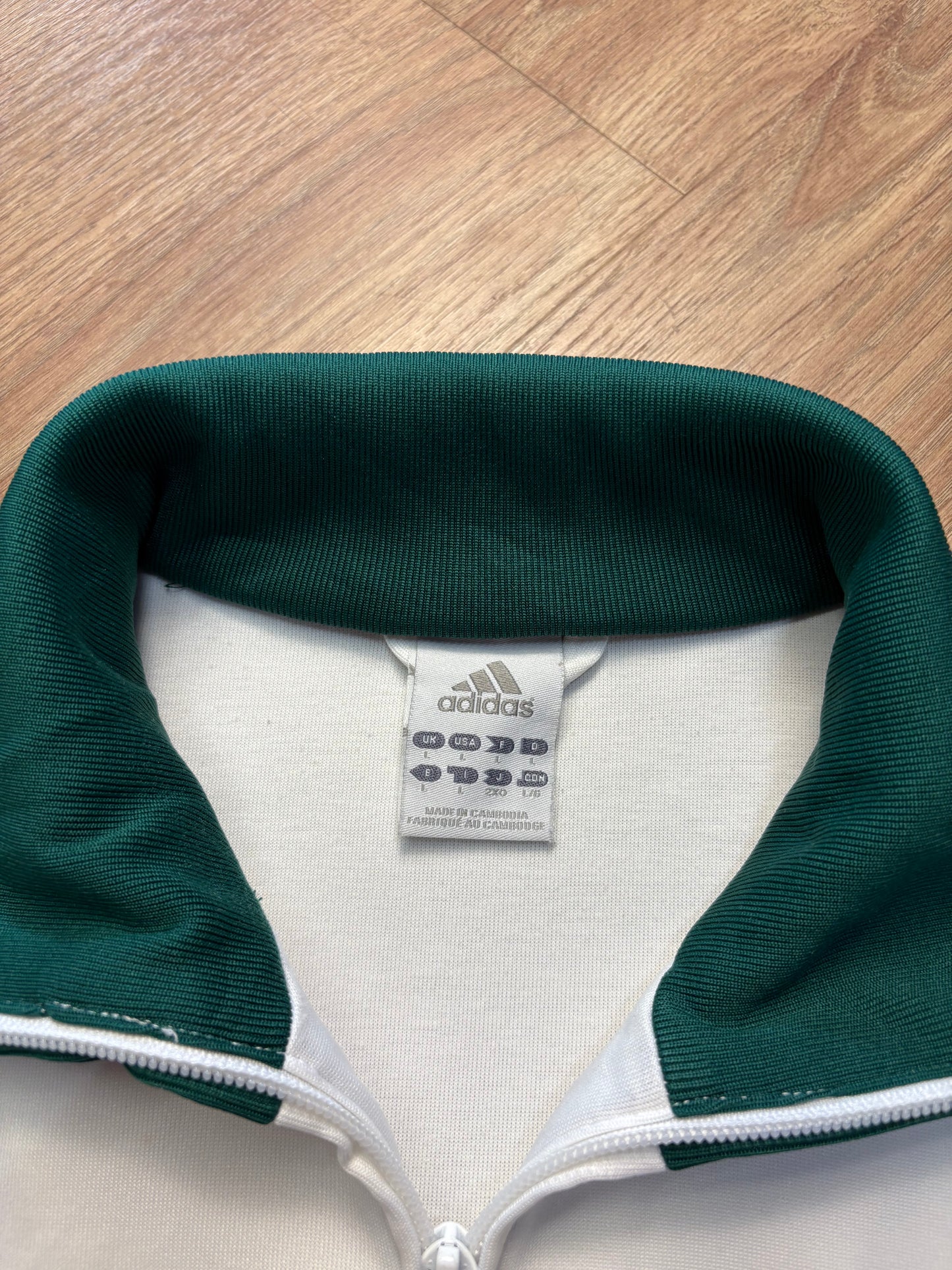 Adidas Saint Etienne 2000s White Football Track Jacket (L)