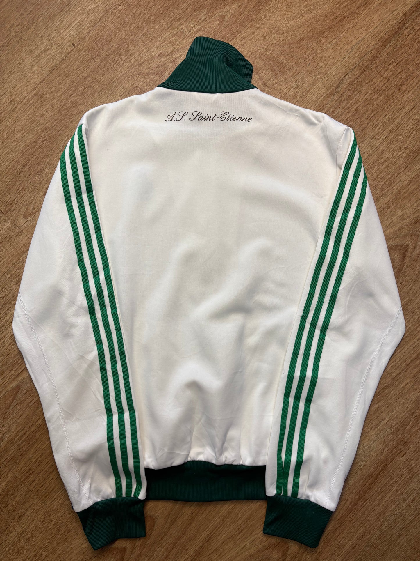 Adidas Saint Etienne 2000s White Football Track Jacket (L)