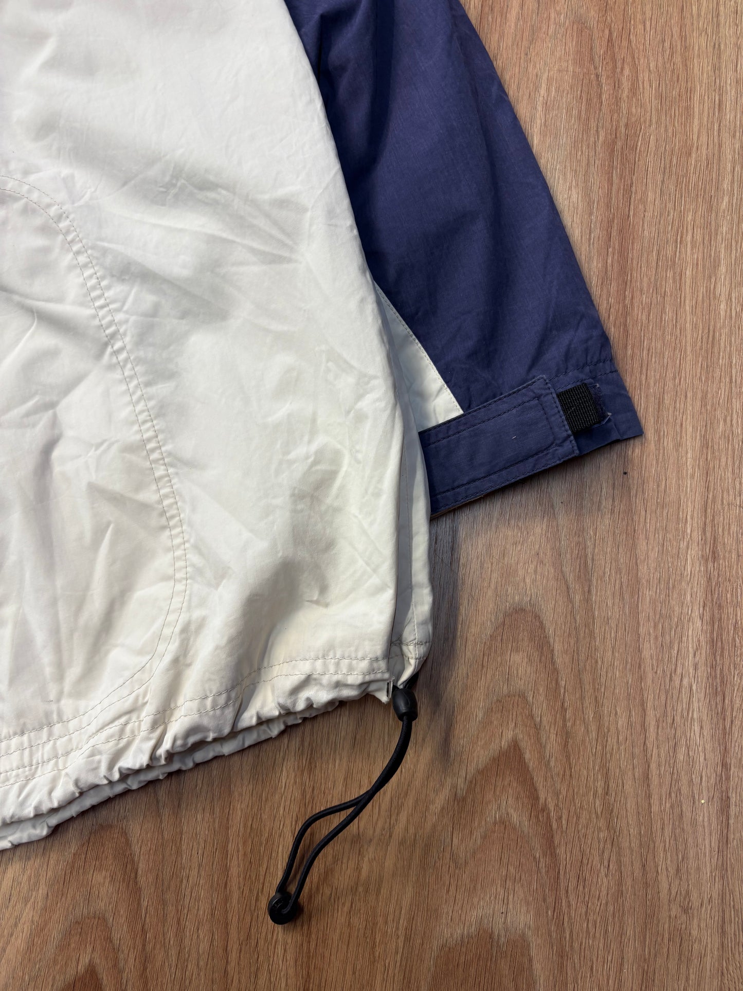 Nike 2000s Navy + Cream Technical Anorak Jacket (L)