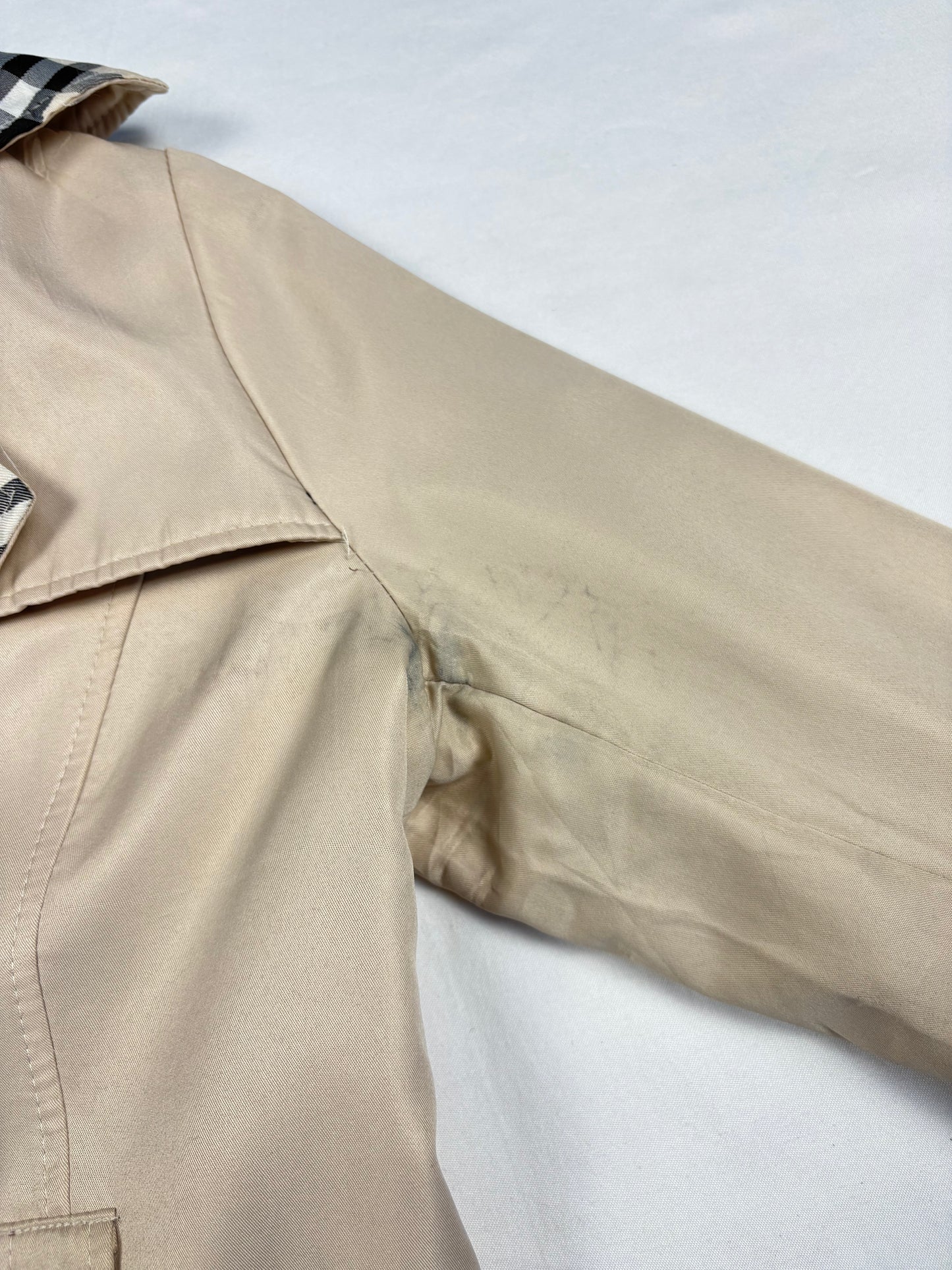 Vintage Burberry Nova Check Lined Trench Coat (women's M)