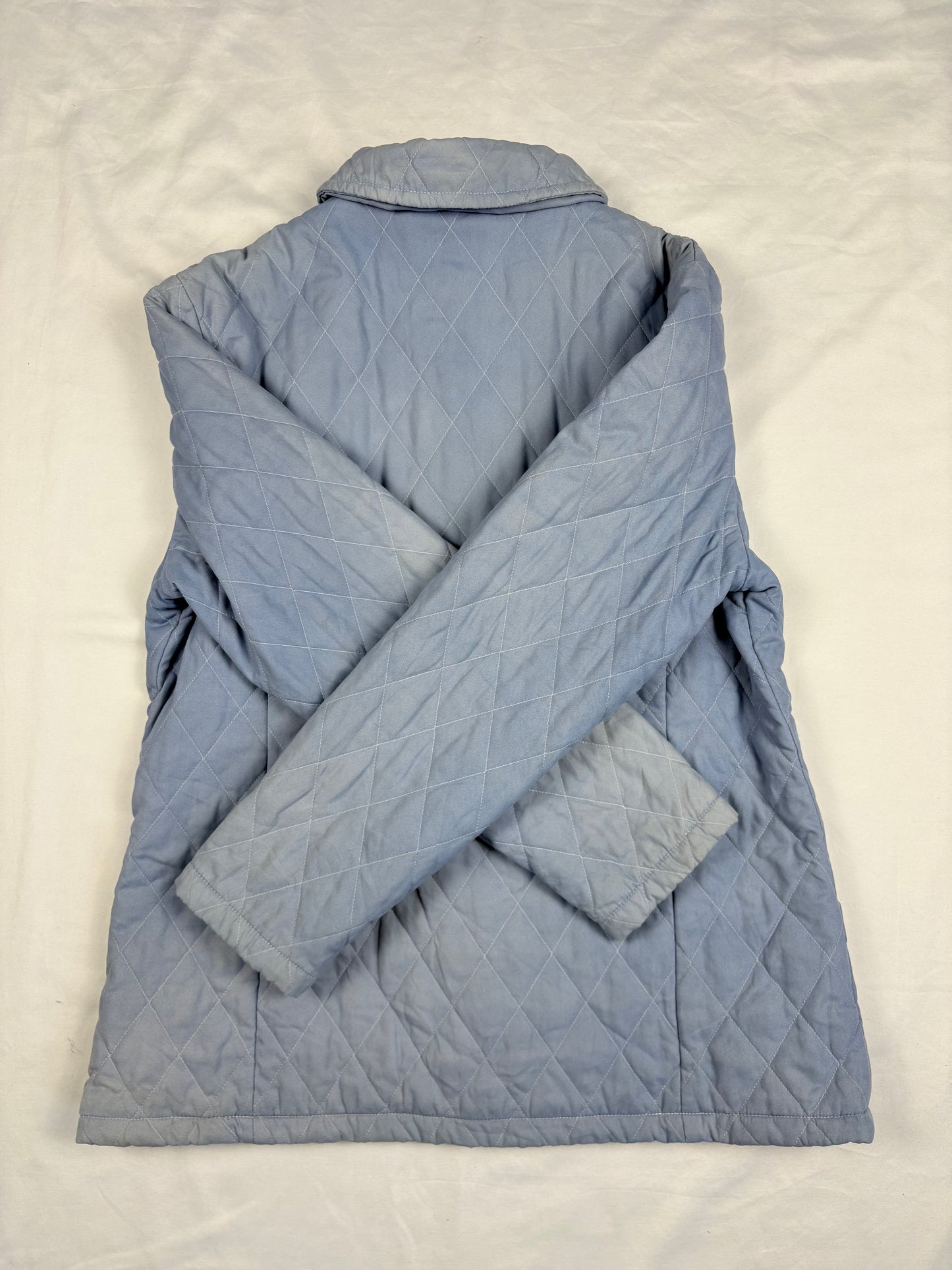 Barbour Light Blue Quilted Field Jacket (women's M)