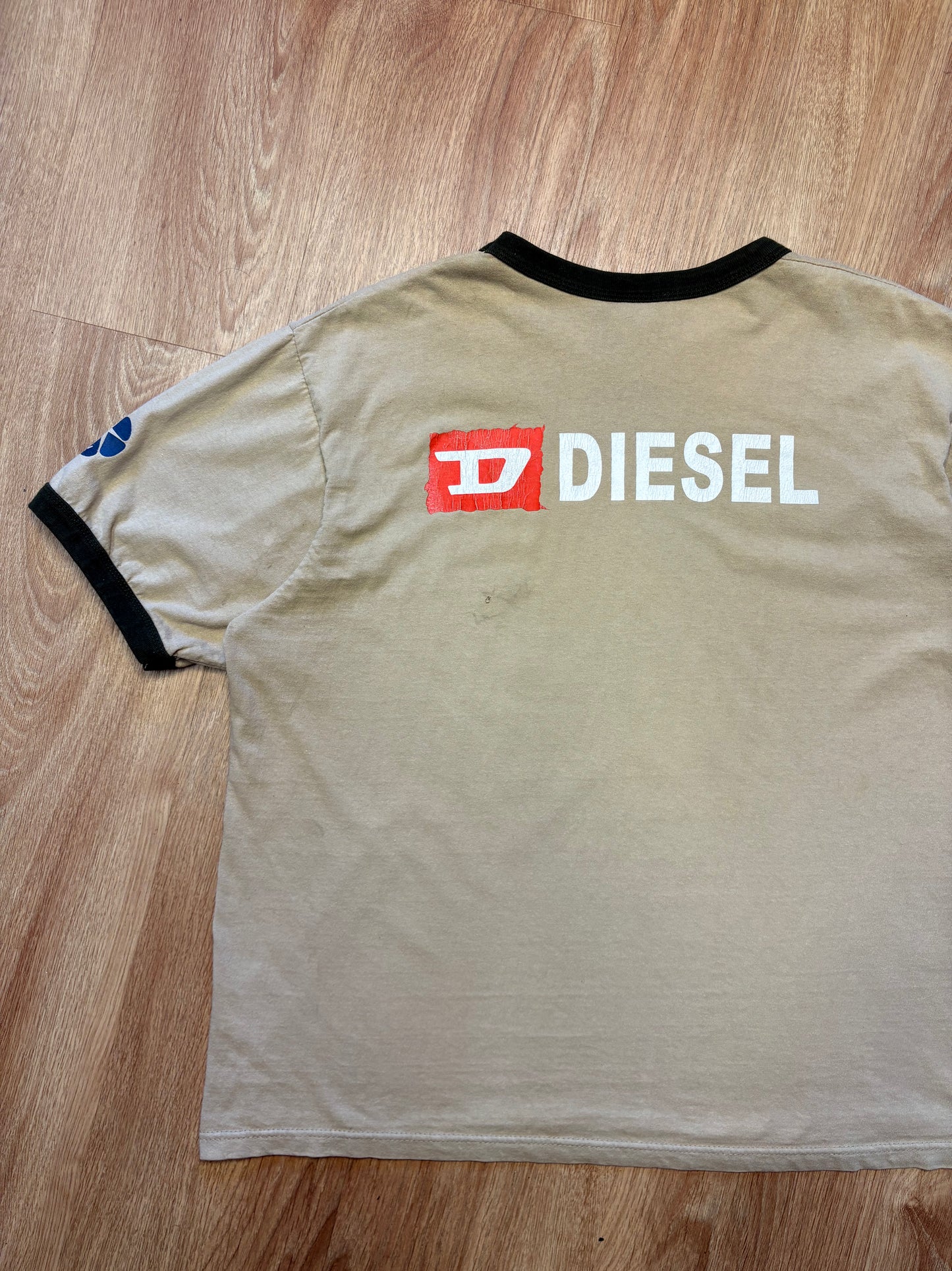 Diesel Industry 90s Dragon Beige Ringer Tee (L)