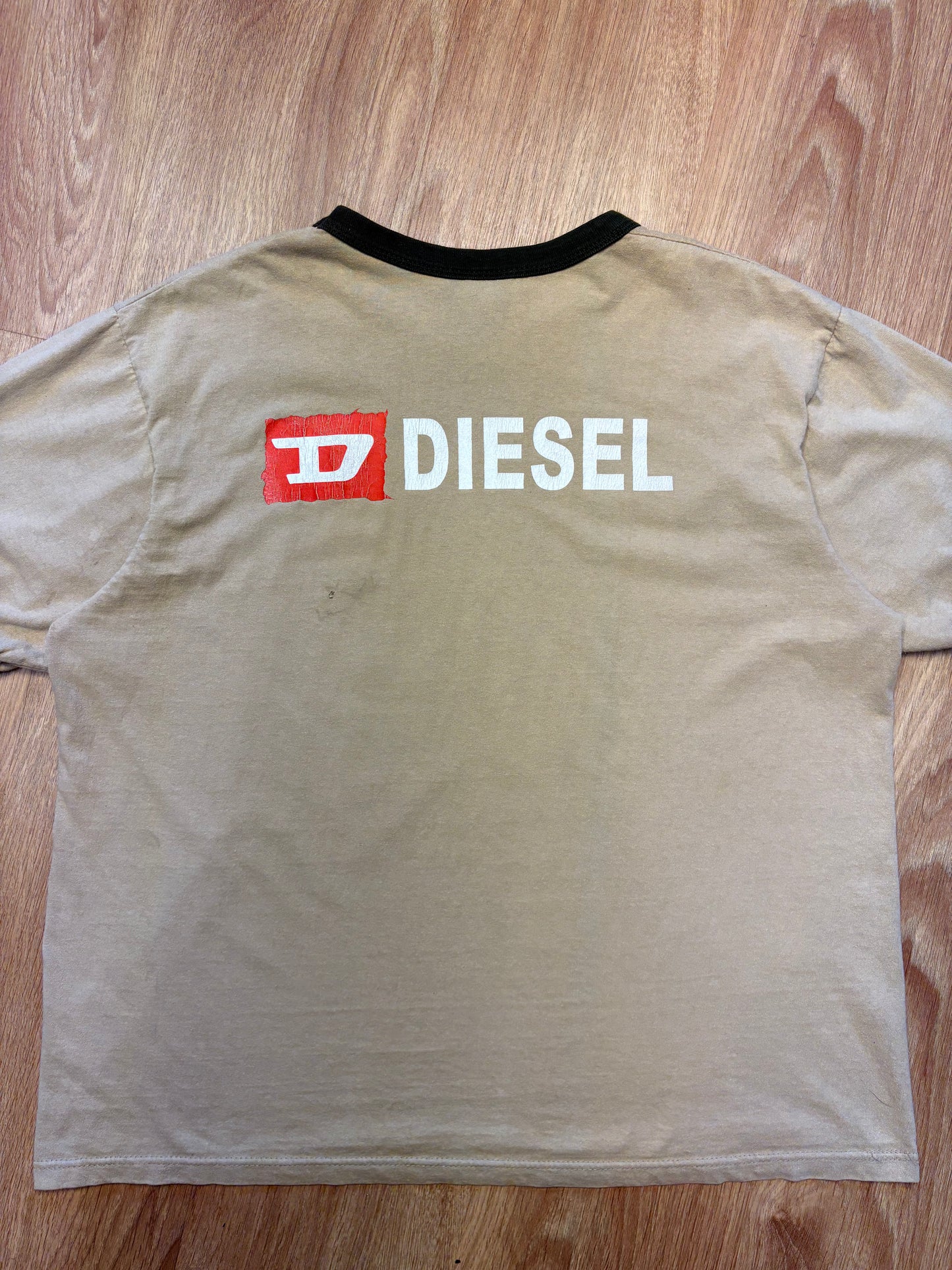 Diesel Industry 90s Dragon Beige Ringer Tee (L)