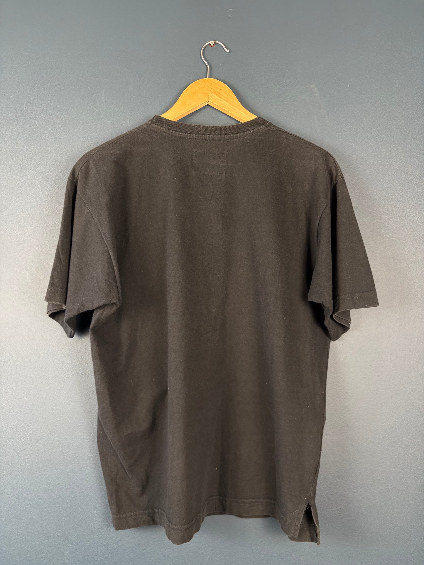 Vintage 90s Pure Cotton Italian Black Graphic Tee (S)