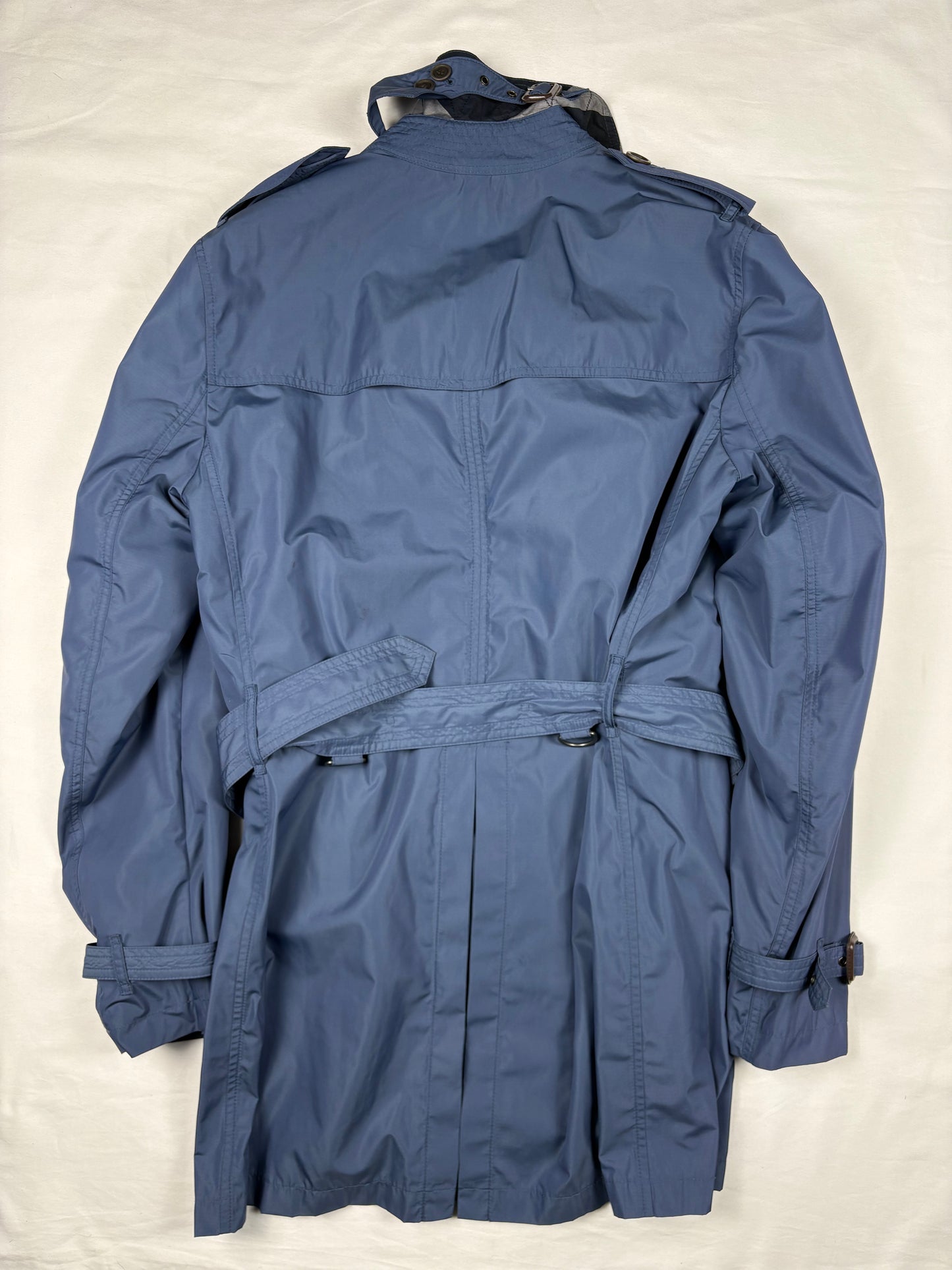 Burberry Kensington Heritage Sky Blue Trench Coat (L)