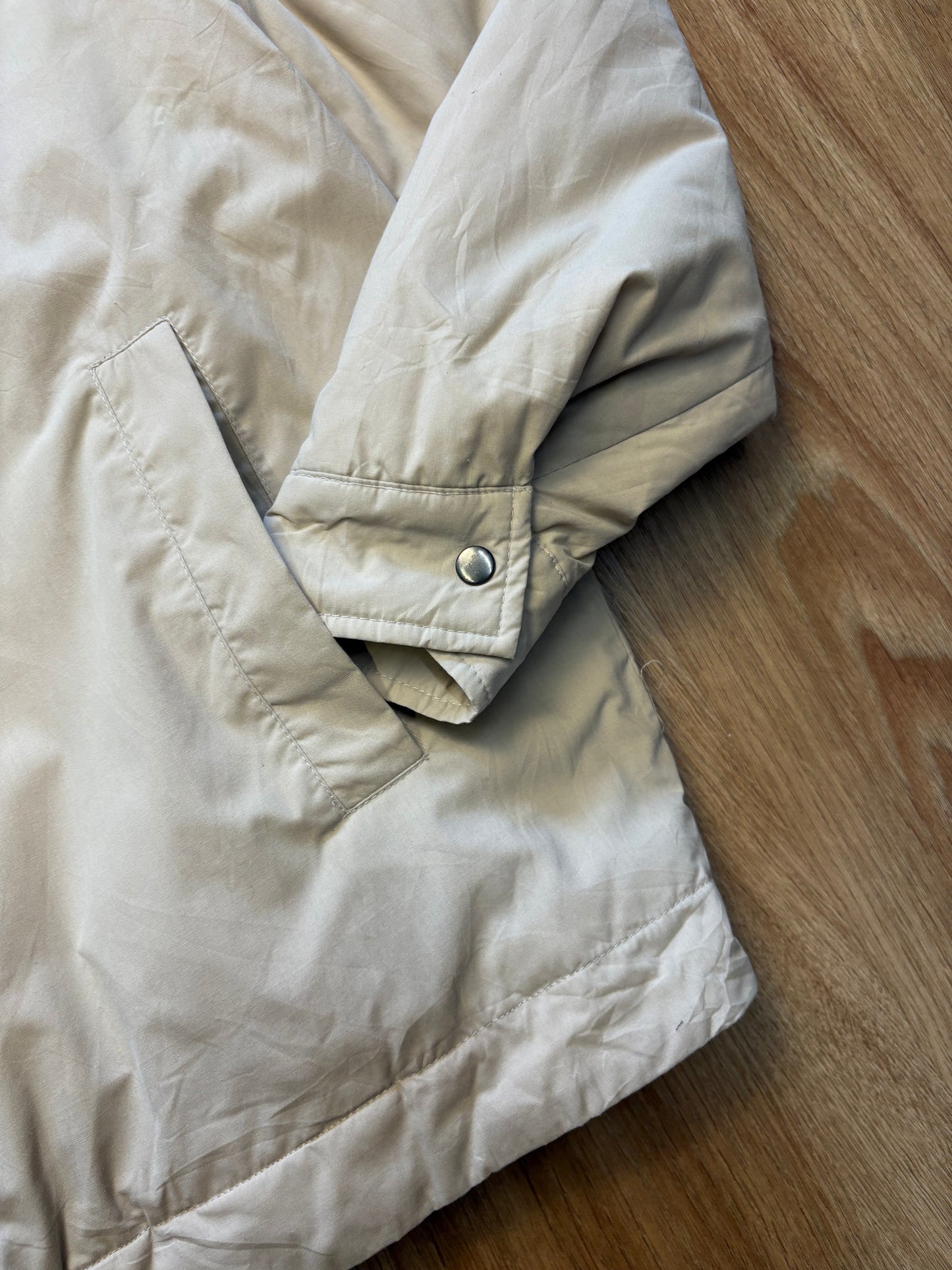 Yves Saint Laurent 90s Beige Embroidered Harrington Jacket (L)
