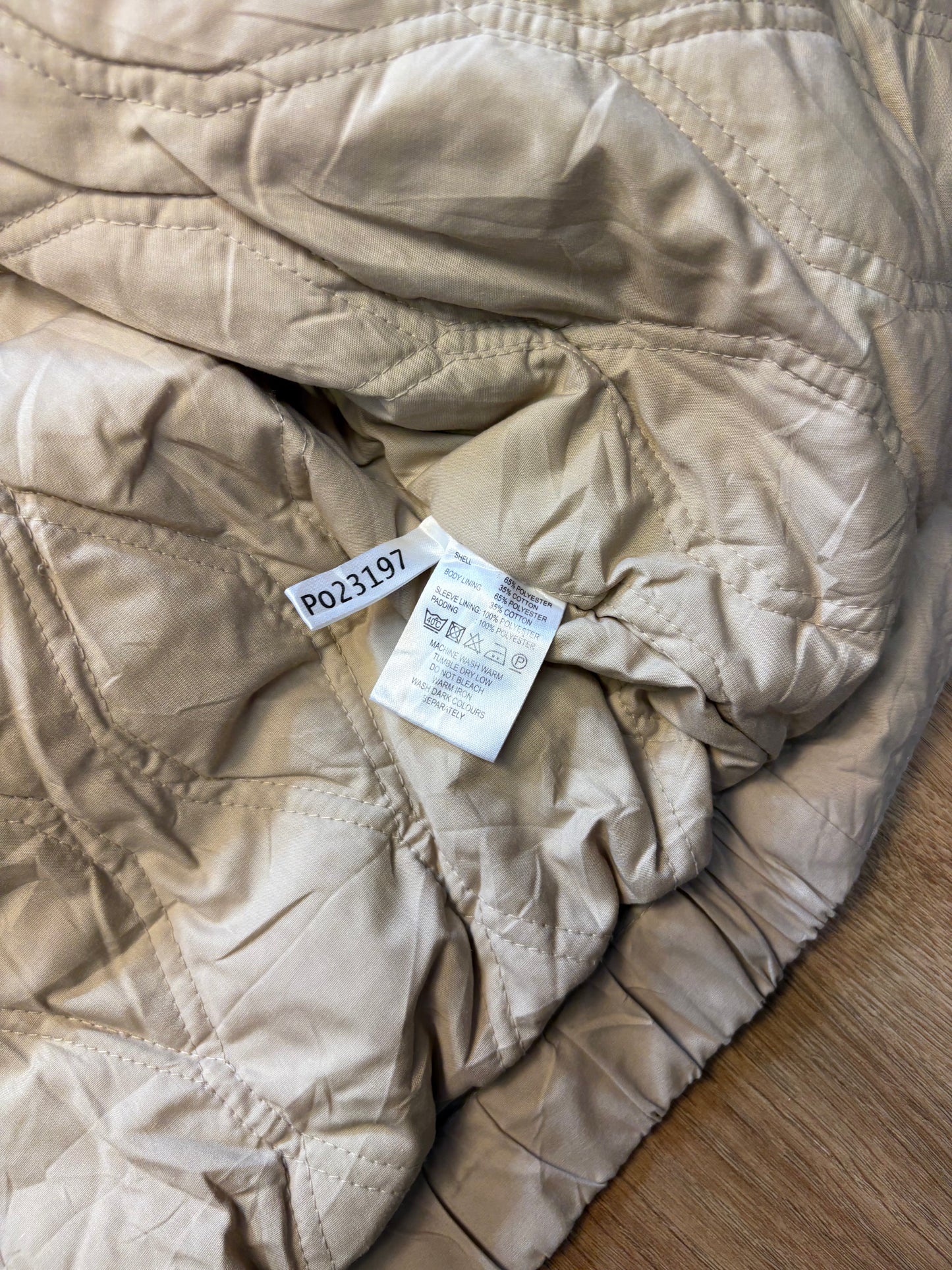 Yves Saint Laurent 90s Beige Embroidered Harrington Jacket (L)