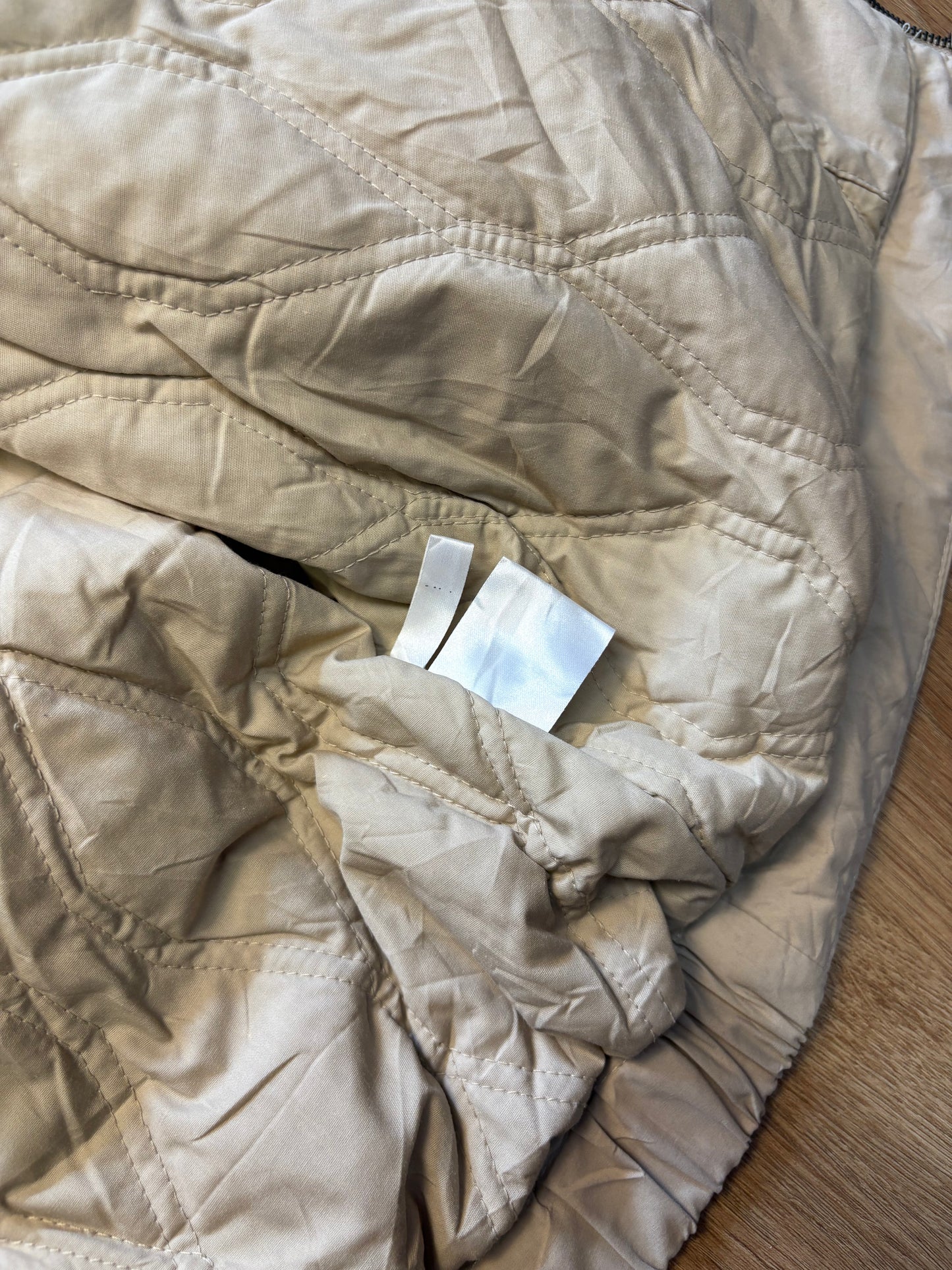 Yves Saint Laurent 90s Beige Embroidered Harrington Jacket (L)