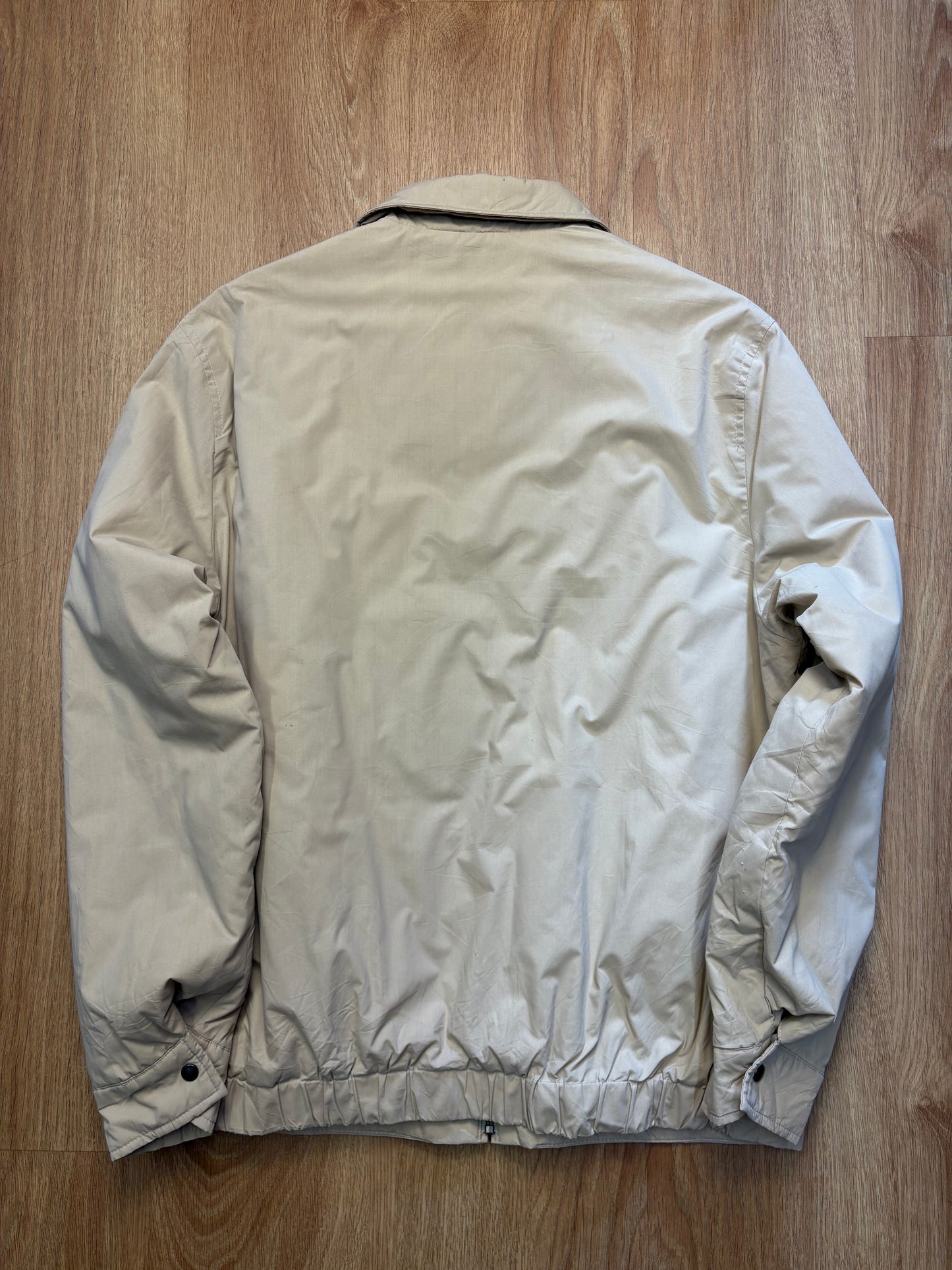 Yves Saint Laurent 90s Beige Embroidered Harrington Jacket (L)