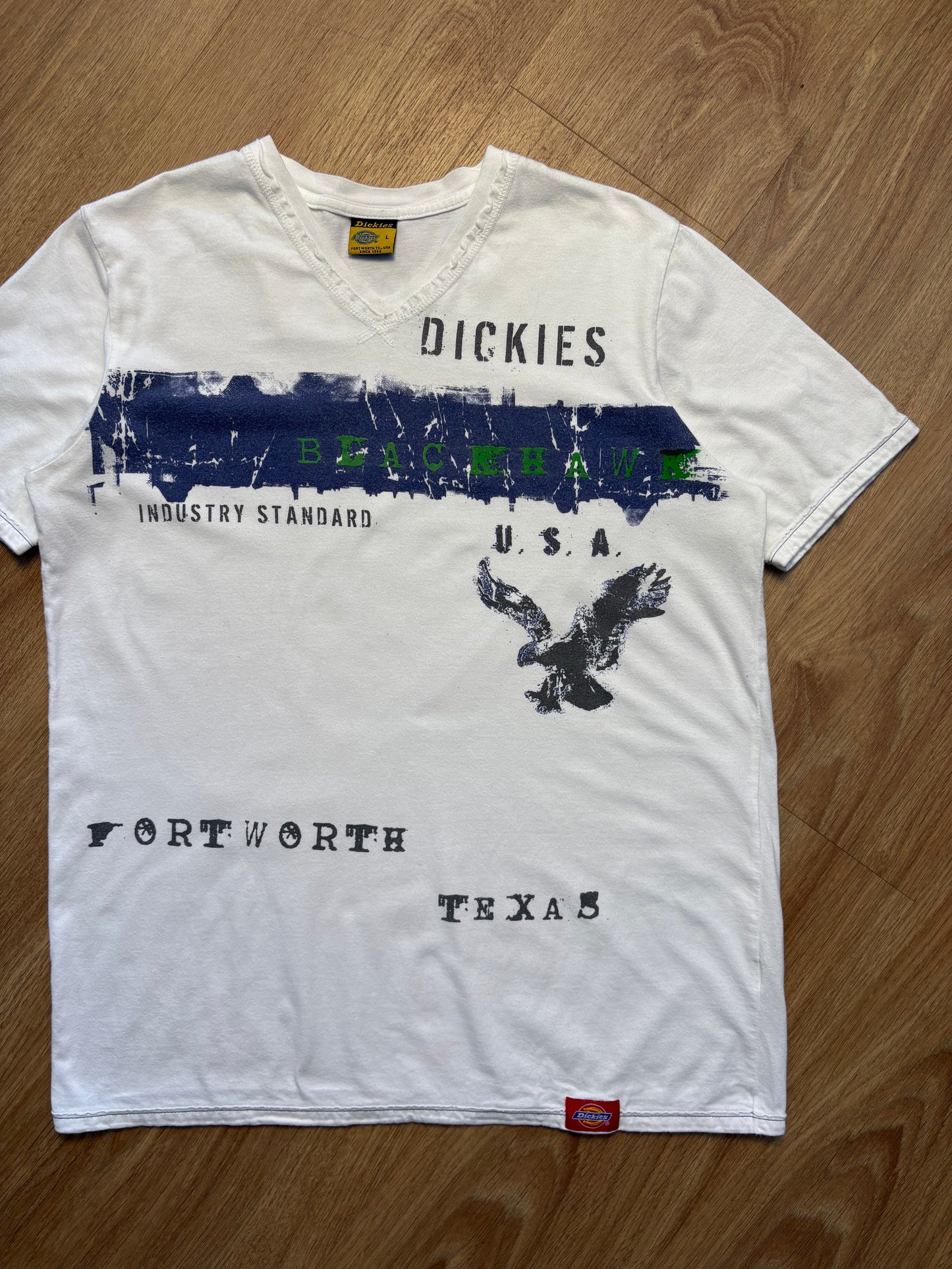 Dickies Workwear 2000s White Graphic Tee (L)