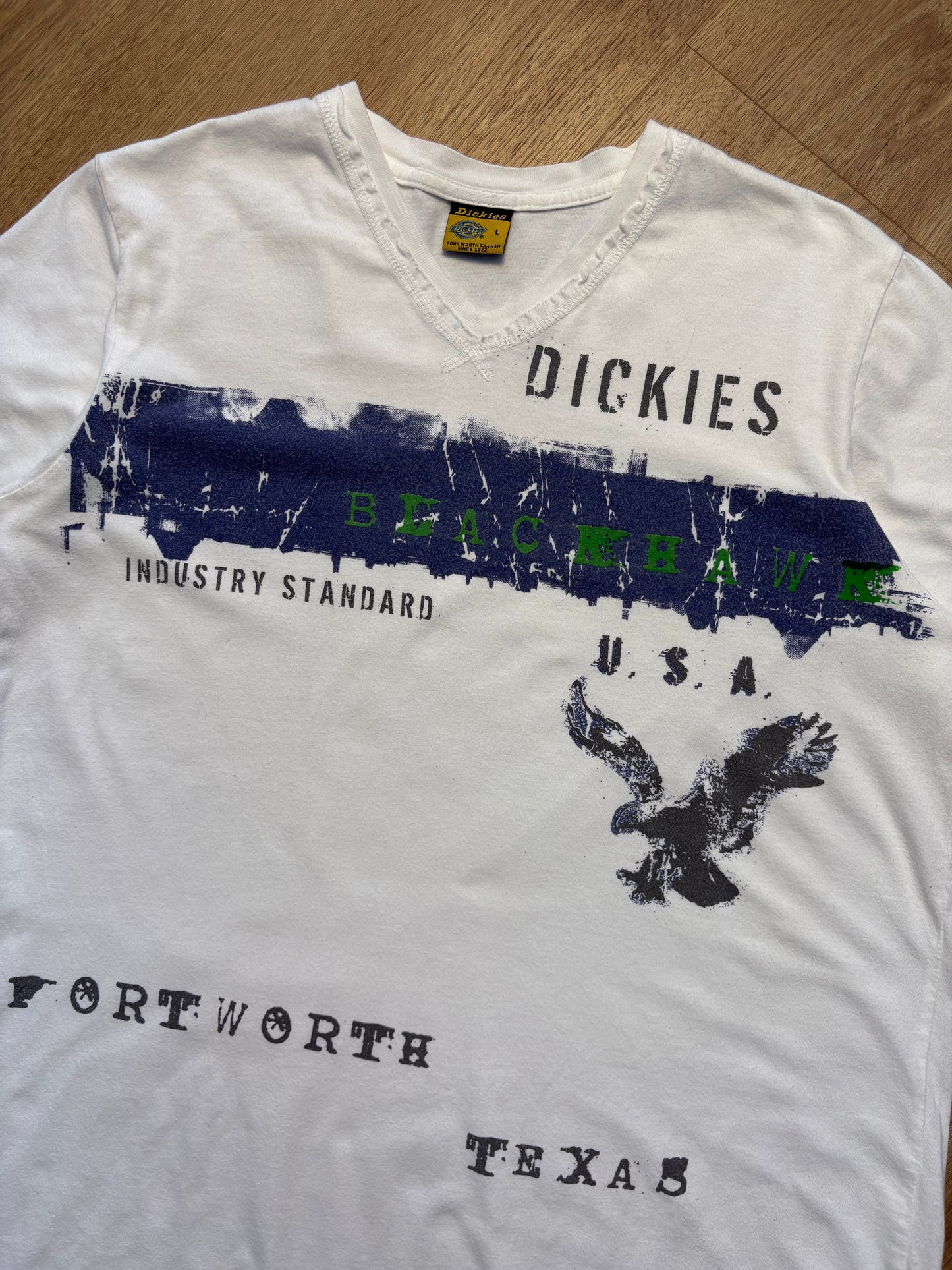 Dickies Workwear 2000s White Graphic Tee (L)