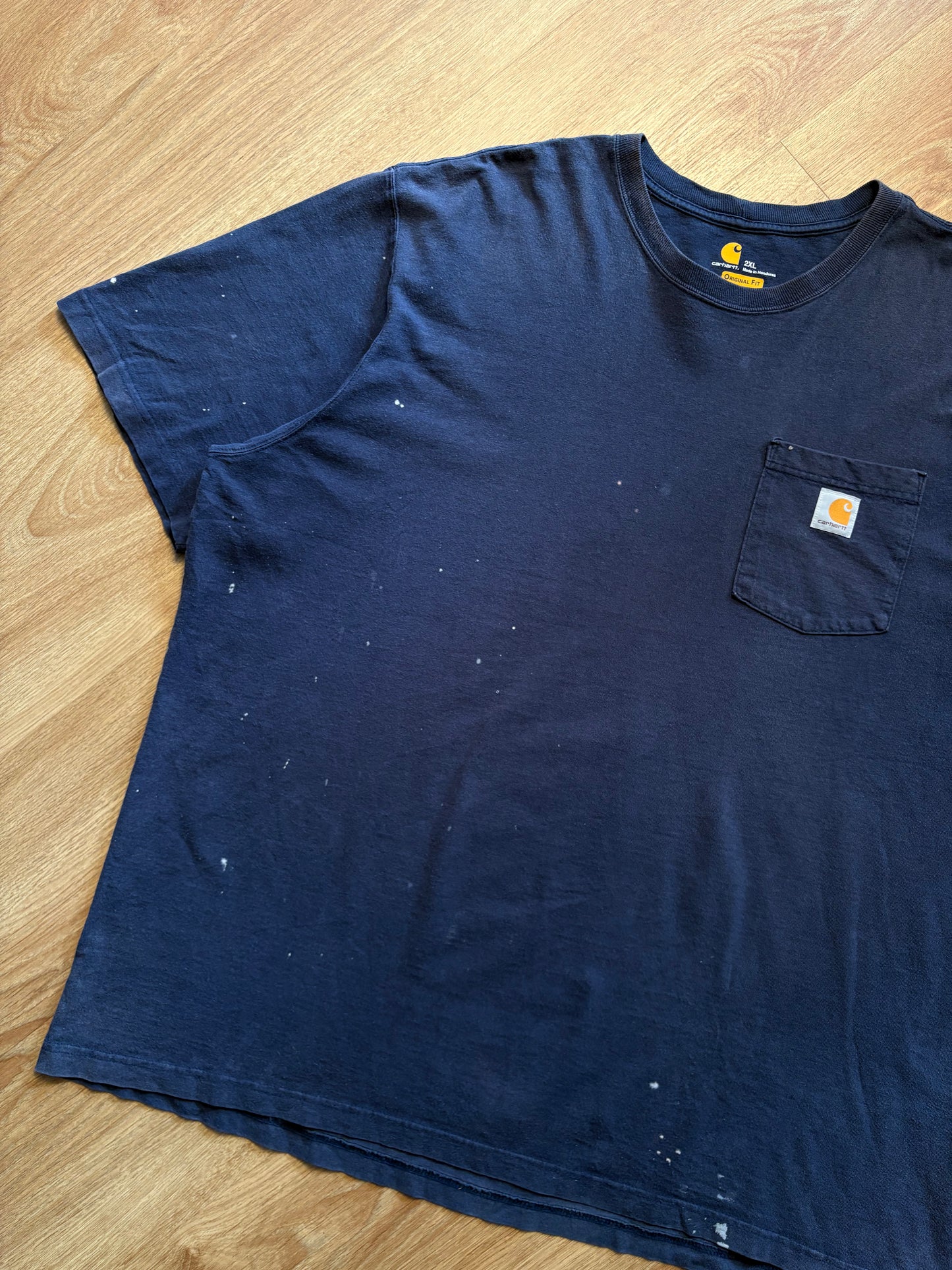 Carhartt Vintage Heavyweight Navy Blue Pocket Tee (XXL)
