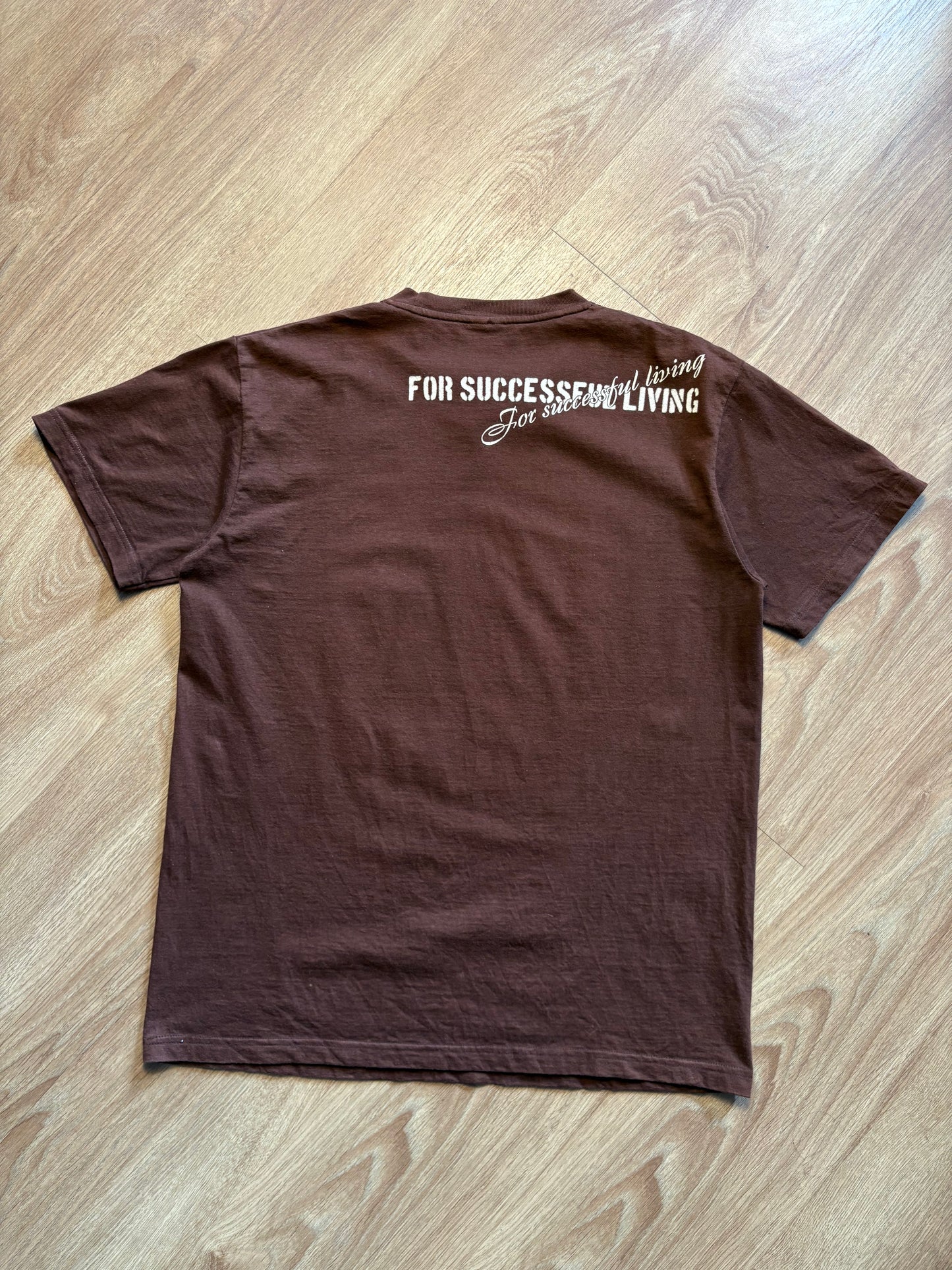 Diesel Industry 2000s Choclate Brown Graphic Tee (M)