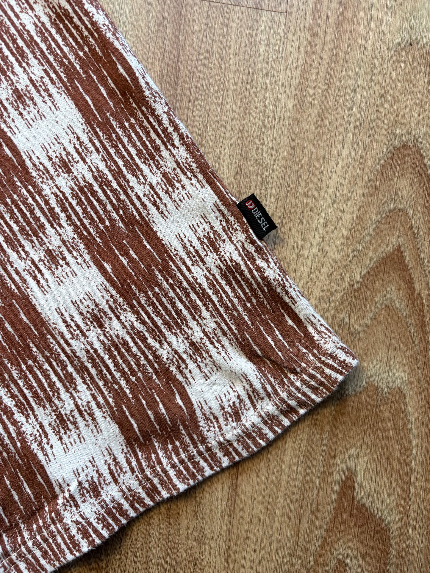 Diesel Industry 90s Pastel Brown Embroidered Top (L)