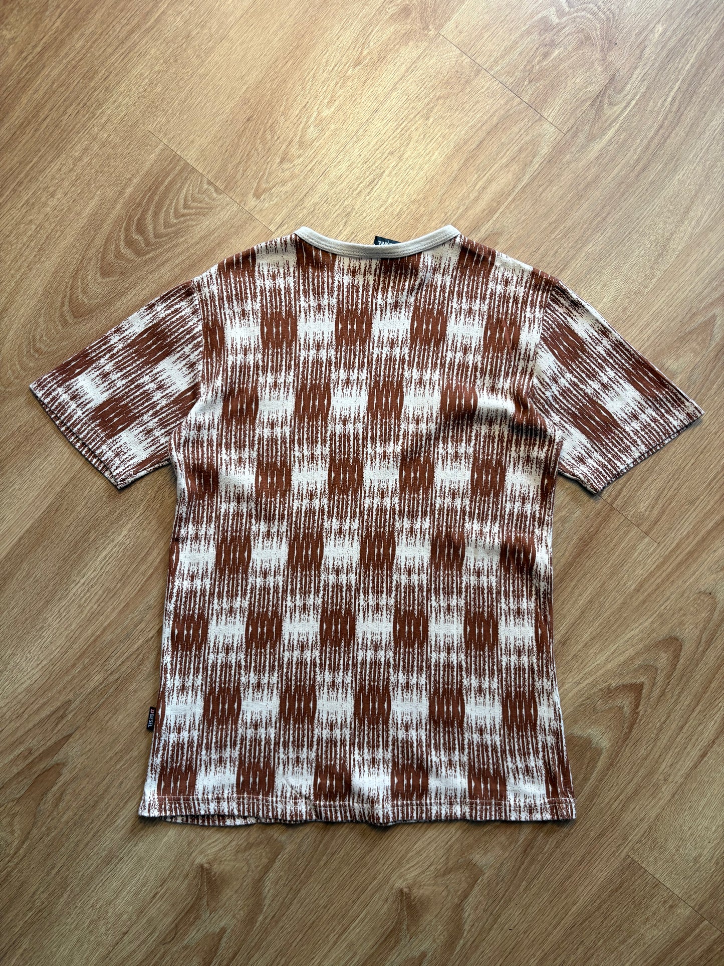 Diesel Industry 90s Pastel Brown Embroidered Top (L)