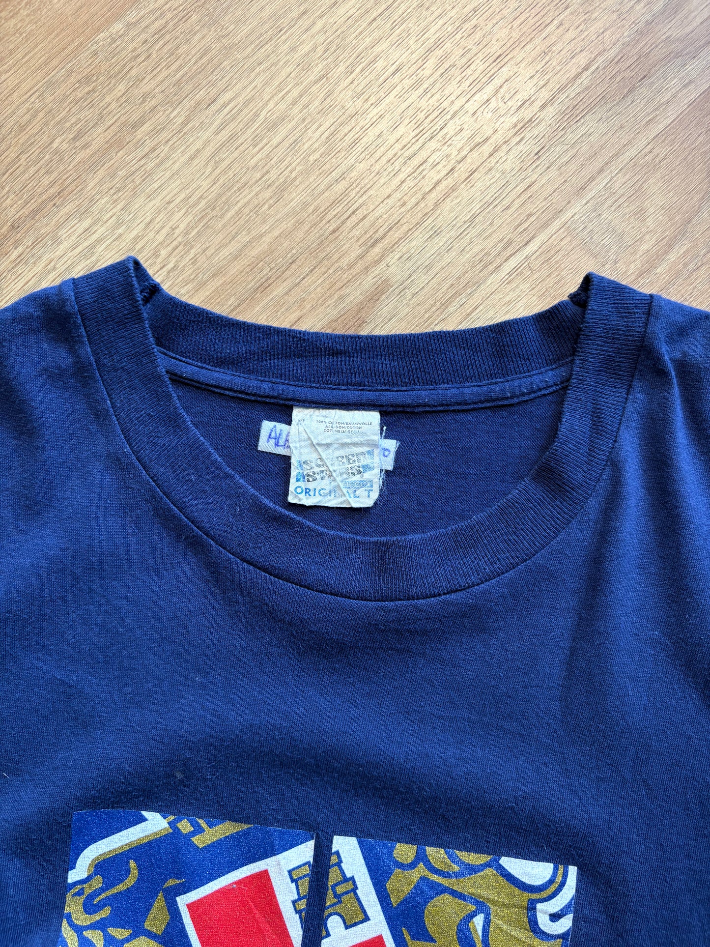 Kronenbourg Beer 90s Screen Stars Navy Blue Tee (XL)