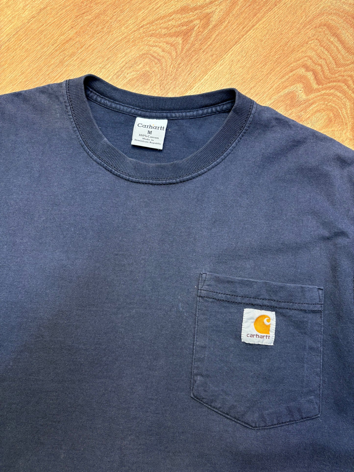 Carhartt 2000s Navy Blue Pocket Tee (M)