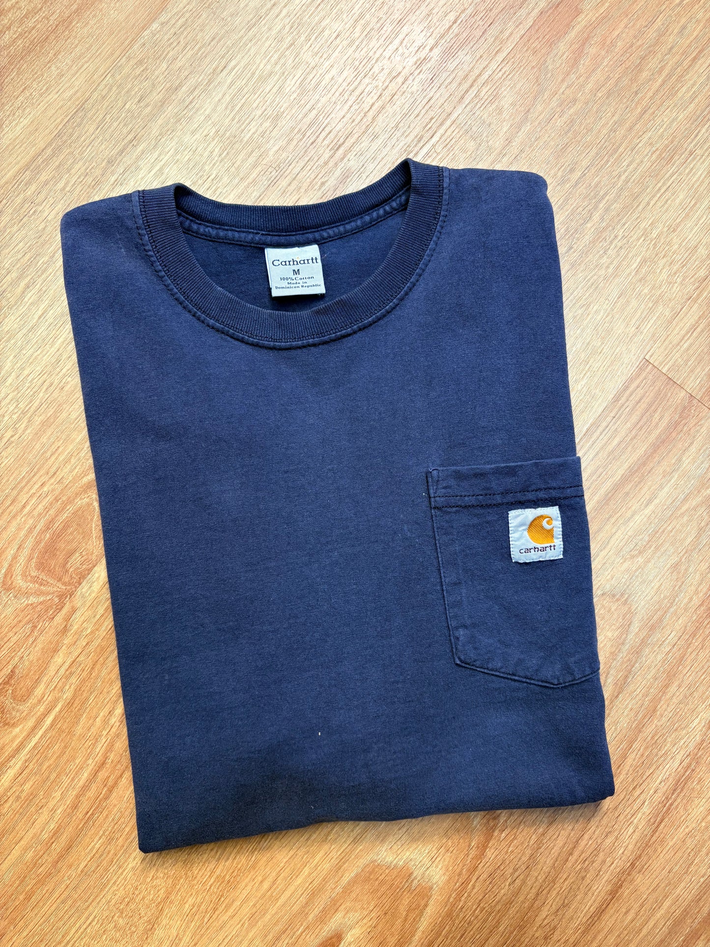Carhartt 2000s Navy Blue Pocket Tee (M)