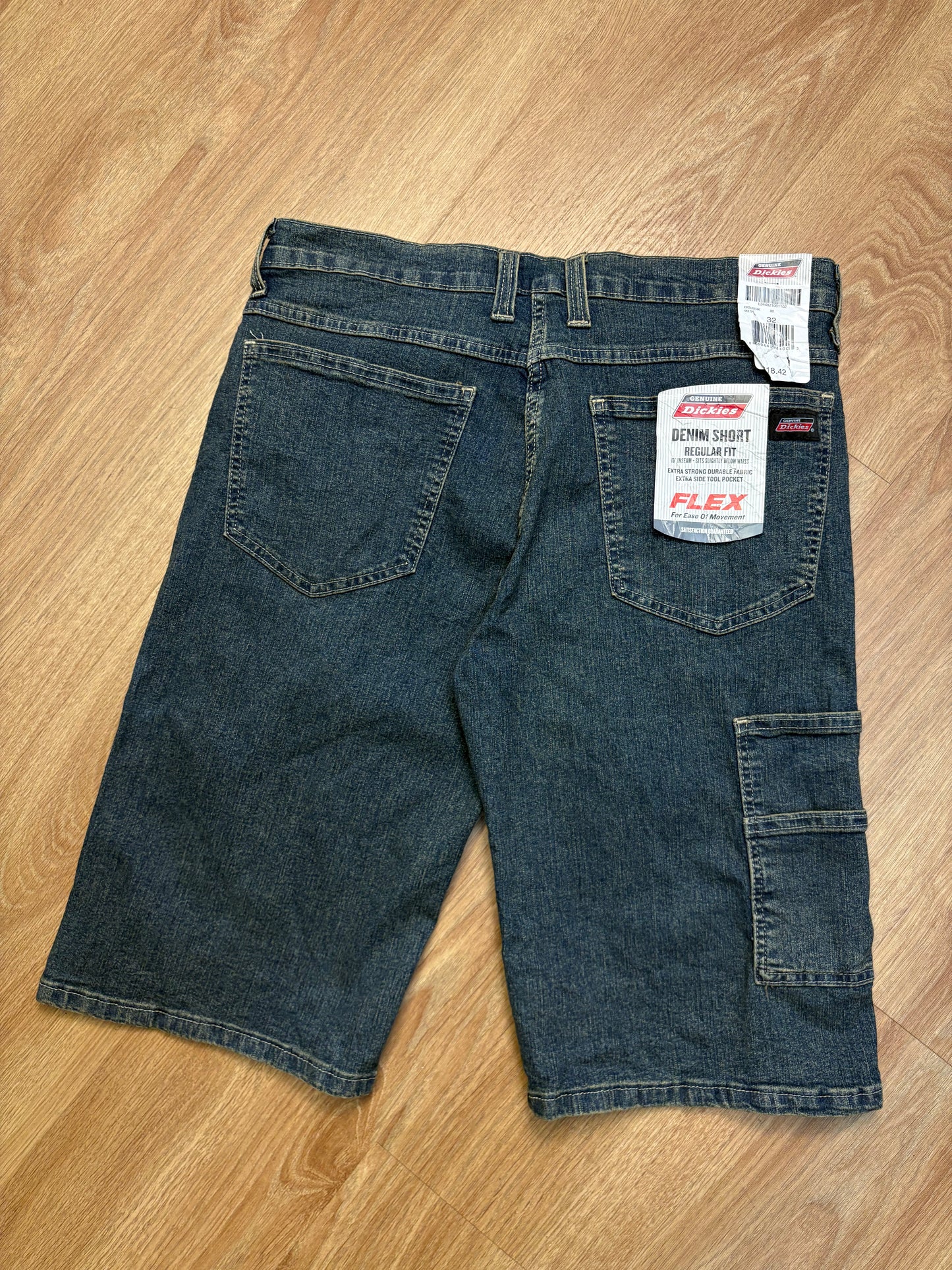 Vintage Dickies Flex Dark Denim Carpenter Shorts (32w)