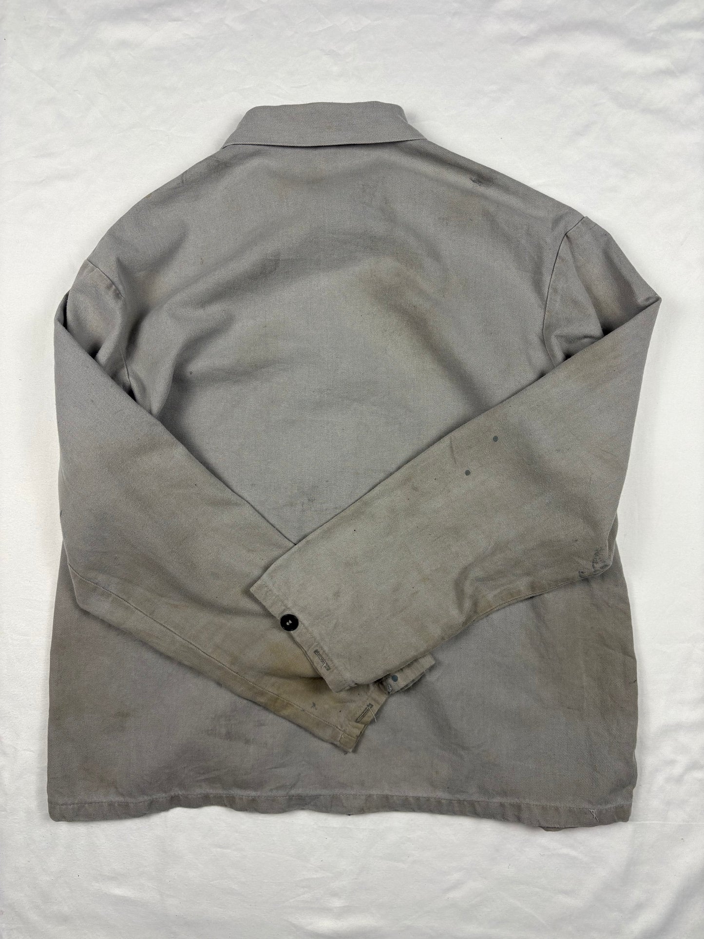 True Vintage 60s Grey French Workwear Chore Jacket (M)