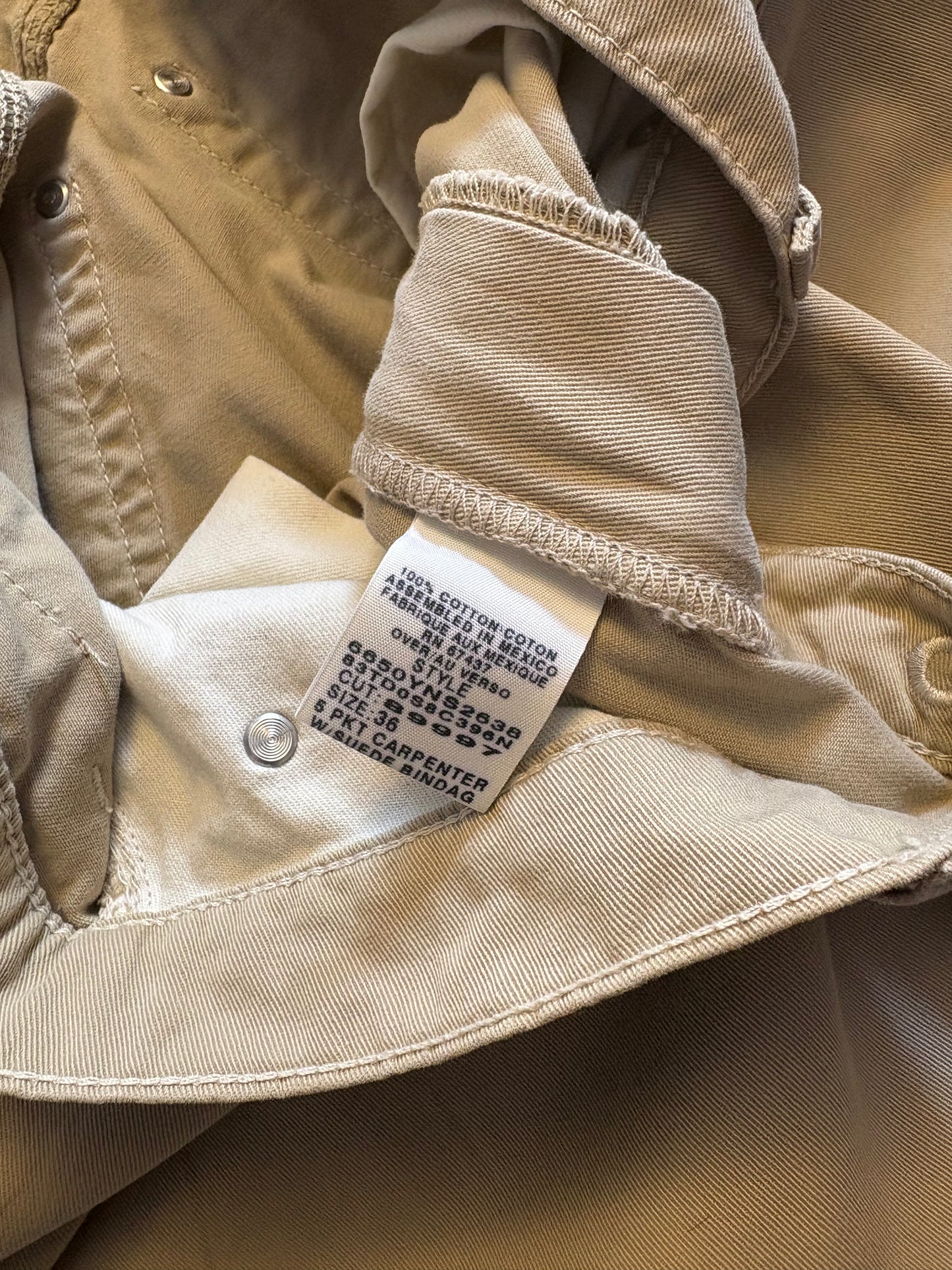 Vintage Ralph Lauren Beige Carpenter Shorts (36w)