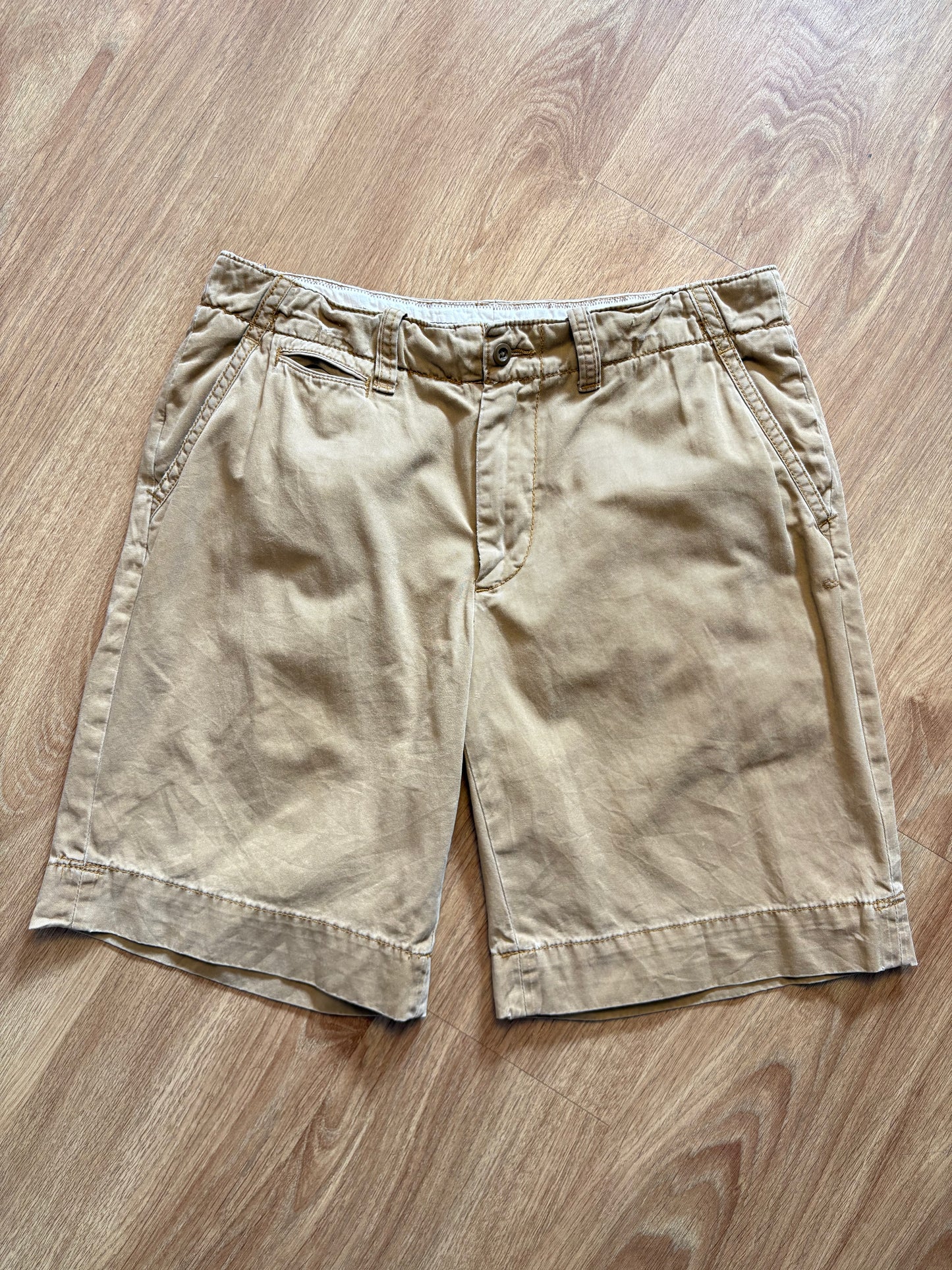 Vintage Ralph Lauren Beige Baggy Shorts (33w)