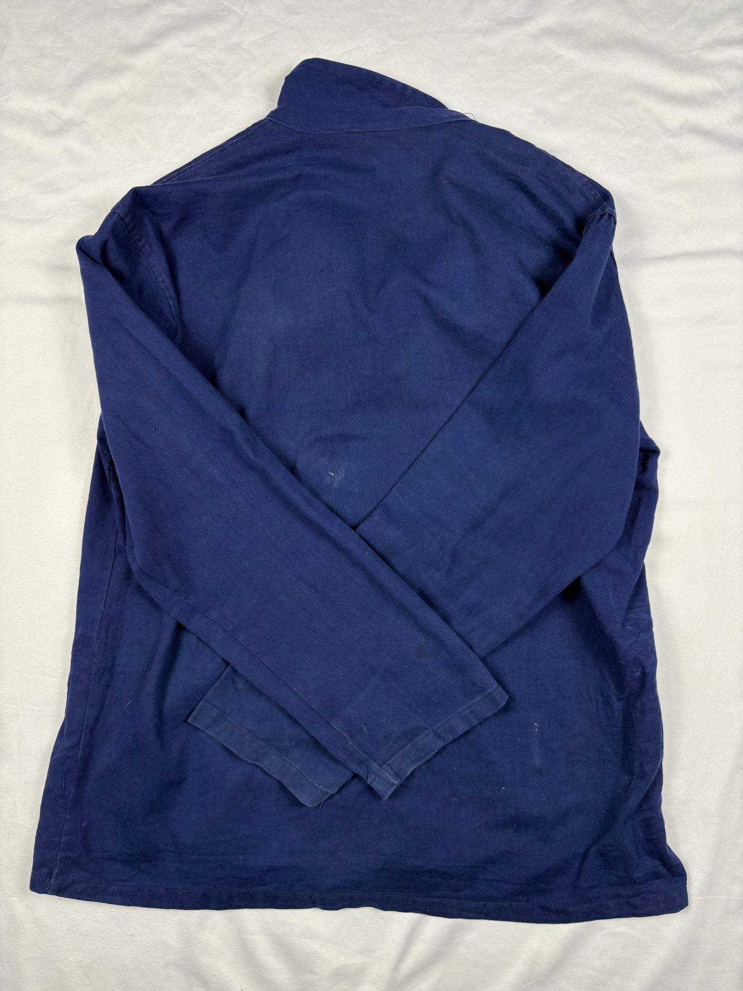 True Vintage 60s Blue French Workwear Chore Jacket (XL)