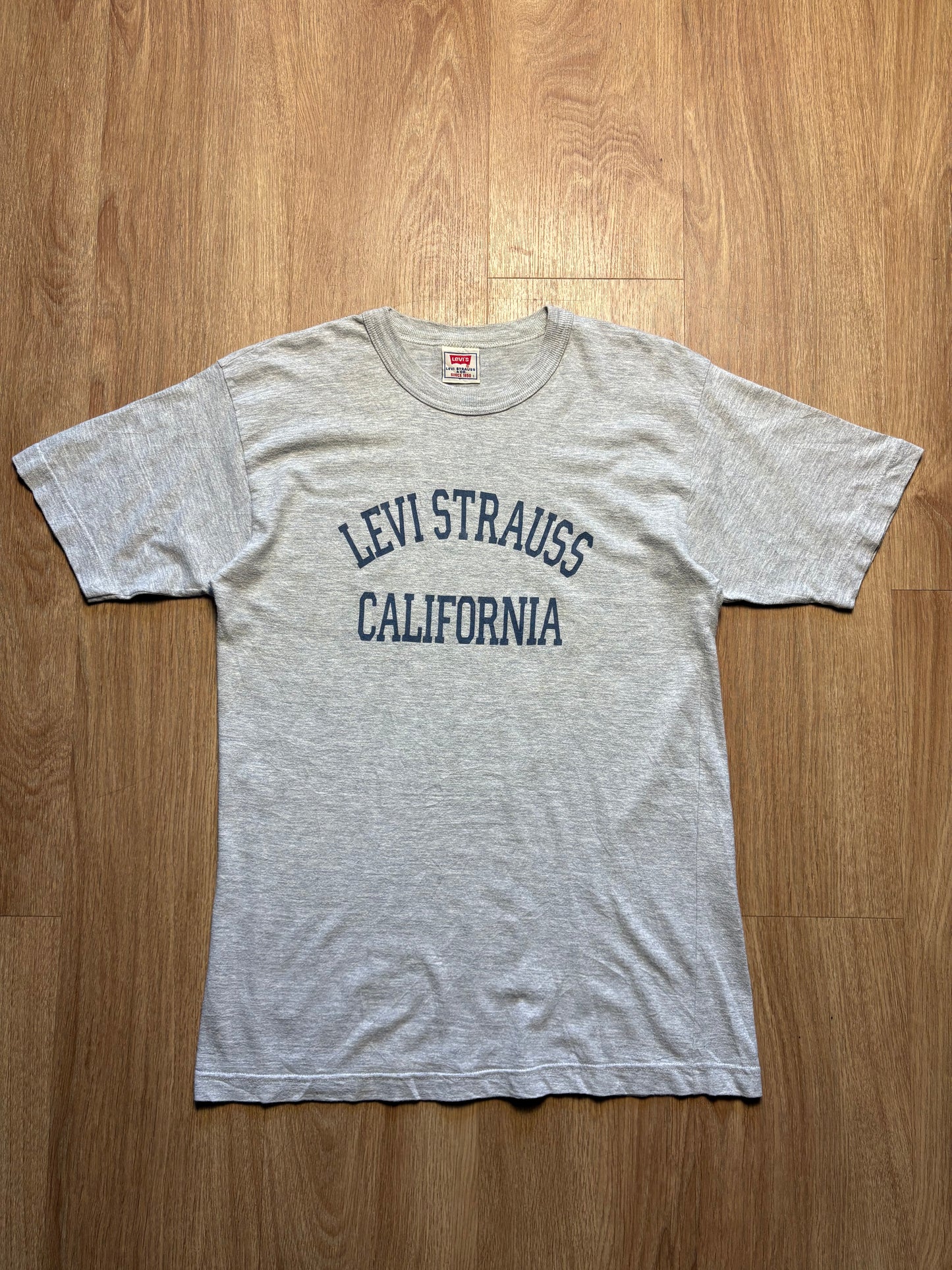 Vintage Levi's Strauss Heather Grey Heavyweight T-shirt (S)