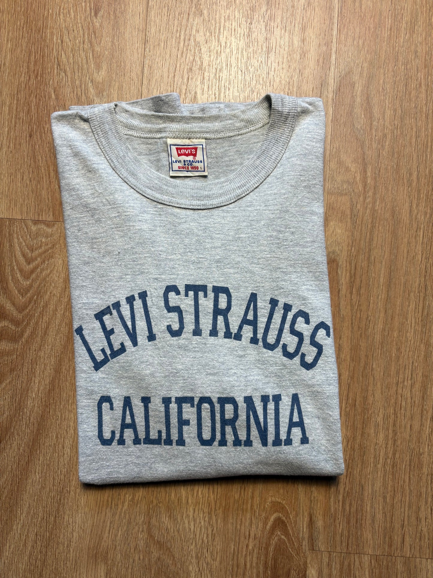Vintage Levi's Strauss Heather Grey Heavyweight T-shirt (S)