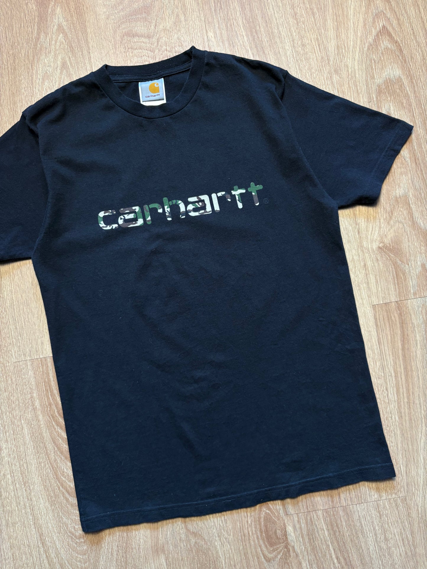 Carhartt Workwear Camo Spellout Black T-shirt (S)